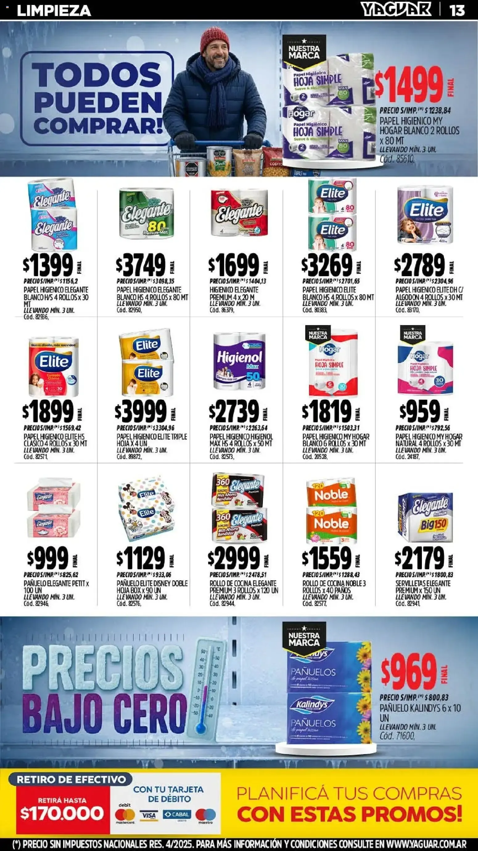 Ofertas de Mayorista Yaguar - Precios Bajo Cero 20 de julio al 25 de julio 2026 - Página 13 del catálogo