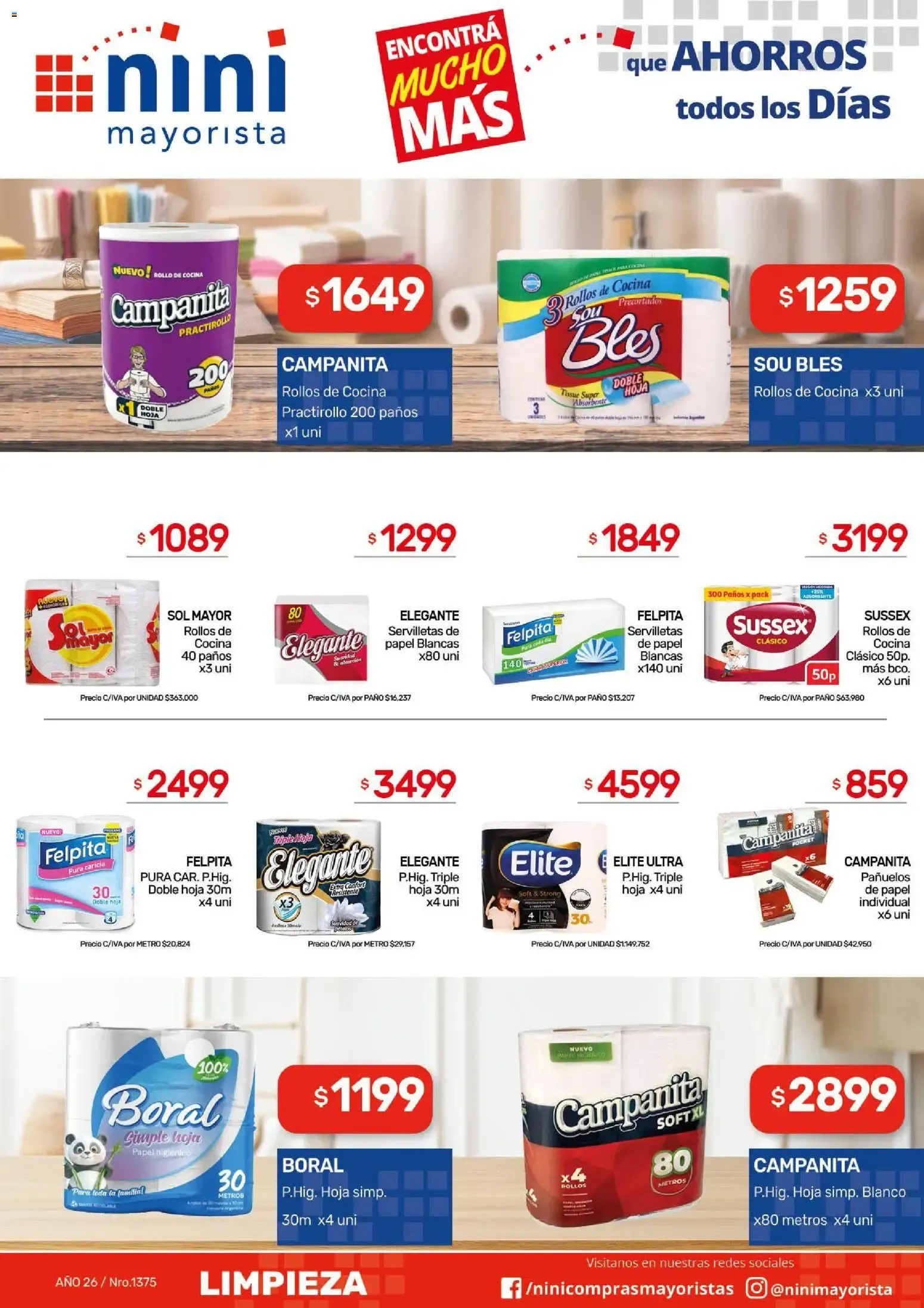 Ofertas de NINI Mayorista catálogo del 31/08/2026 - 06/09/2026 31 de agosto al 6 de septiembre 2026 - Página 9 del catálogo