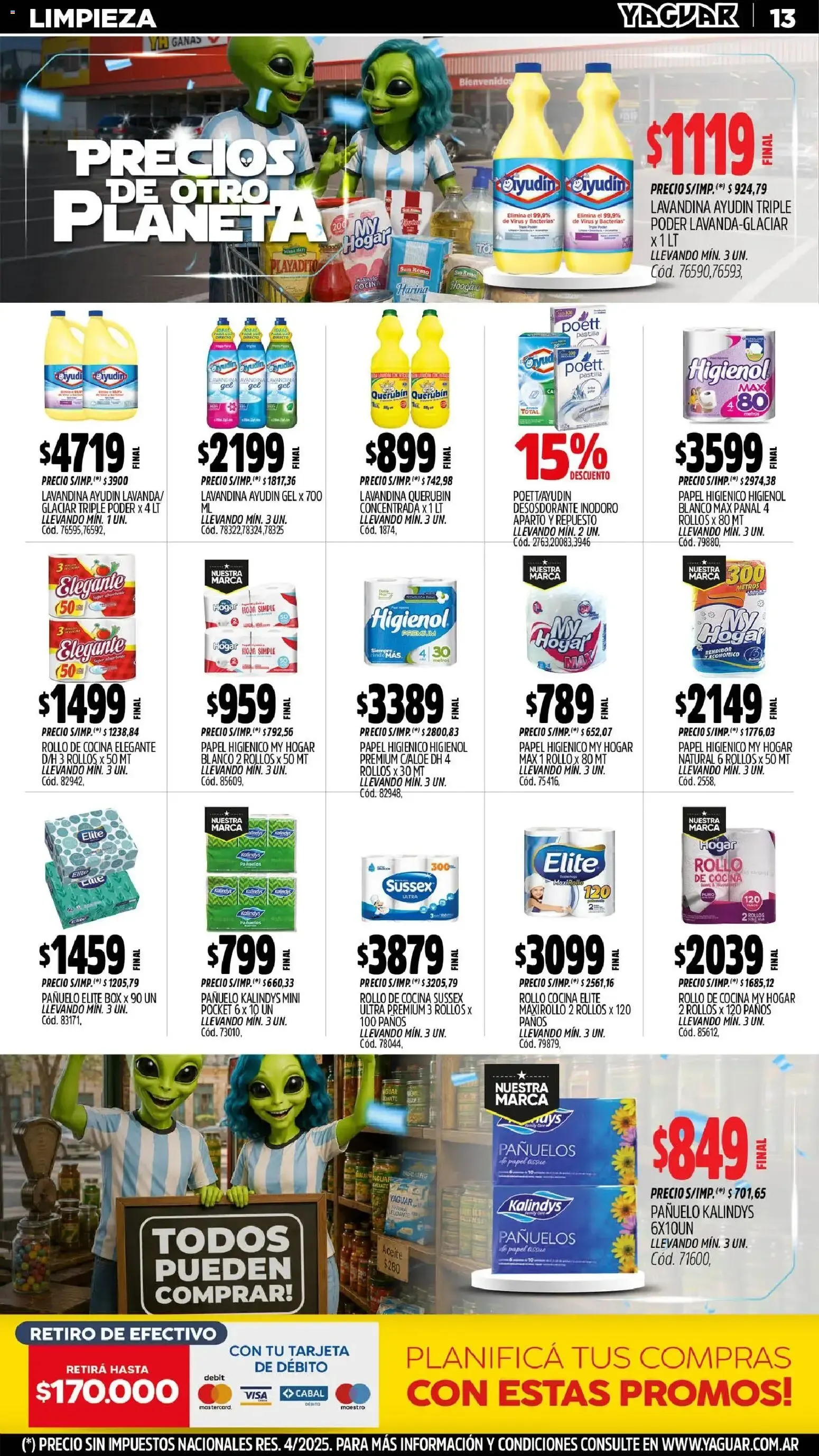 Ofertas de Yaguar - Oferta Semanal Mar del Plata del 29/06/2026 - 04/07/2026 29 de junio al 4 de julio 2026 - Página 13 del catálogo