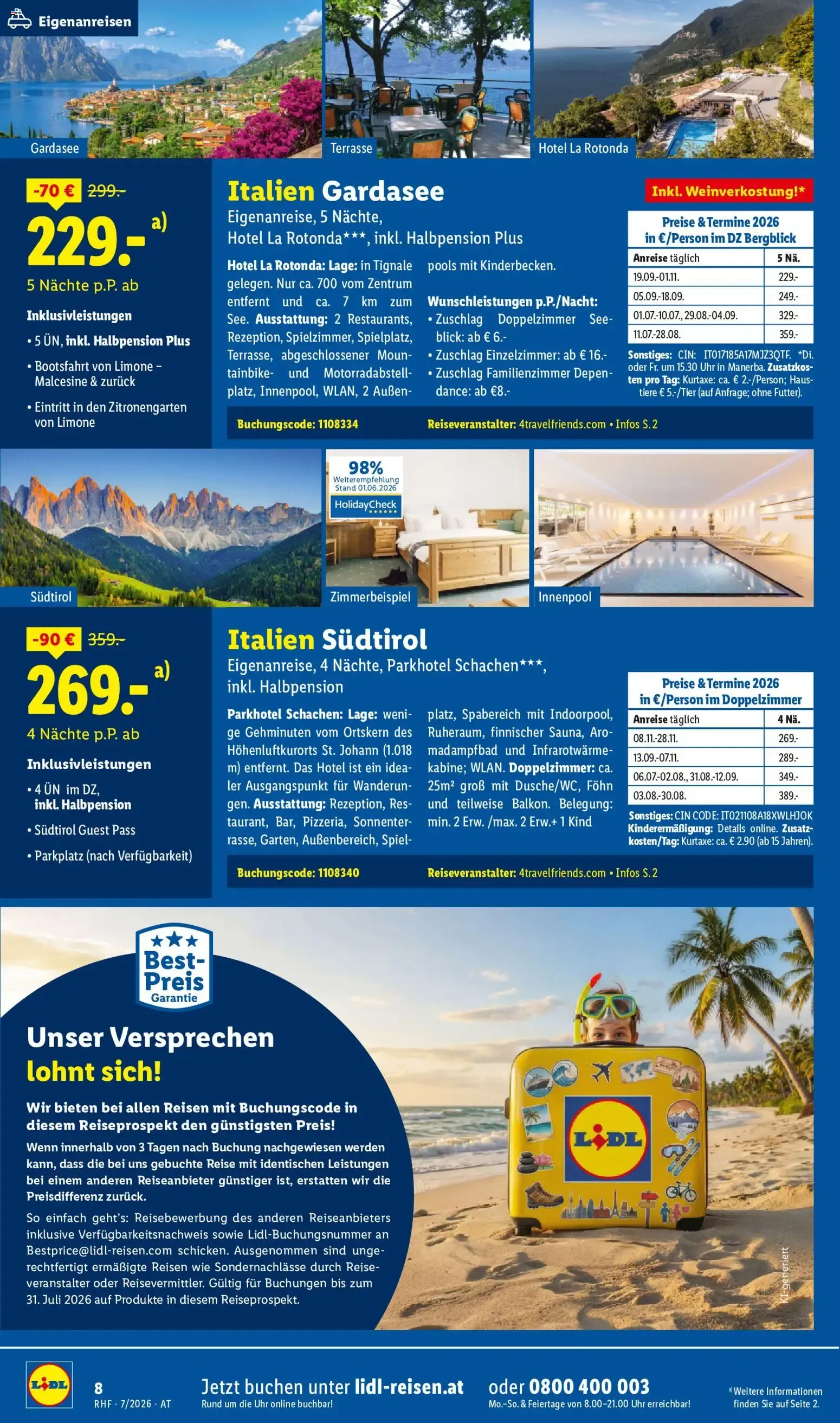 Lidl Traumurlaub - Buchbar von 1.7. bis 31.7. von 1. Juli bis 31. Juli 2026 - Flugblätt seite  6
