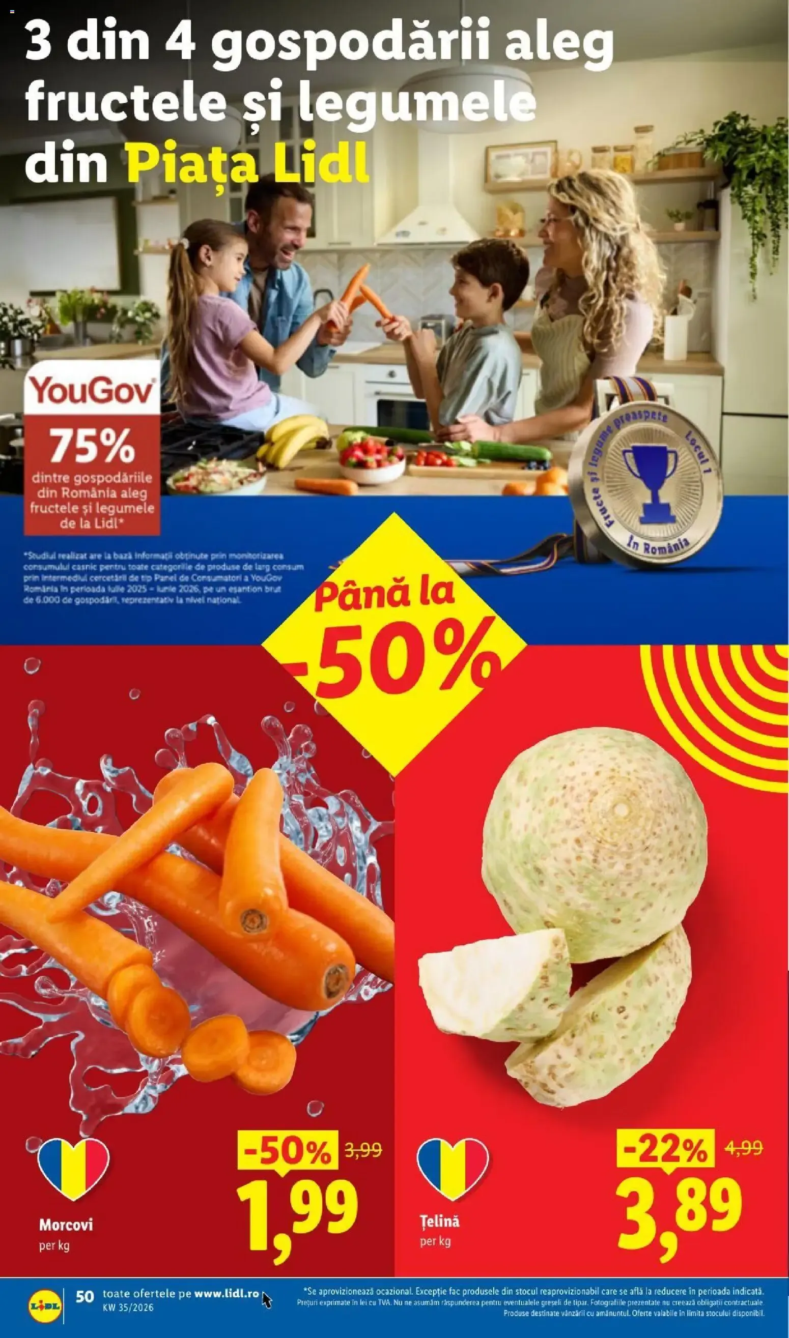 Catalog LIDL: Ieftin și înainte, și după ziua de salariu (Ofertas del 24 al 30 de agosto de 2026) de la 24 august până la 30 august 2026 - Revista Pagina 50