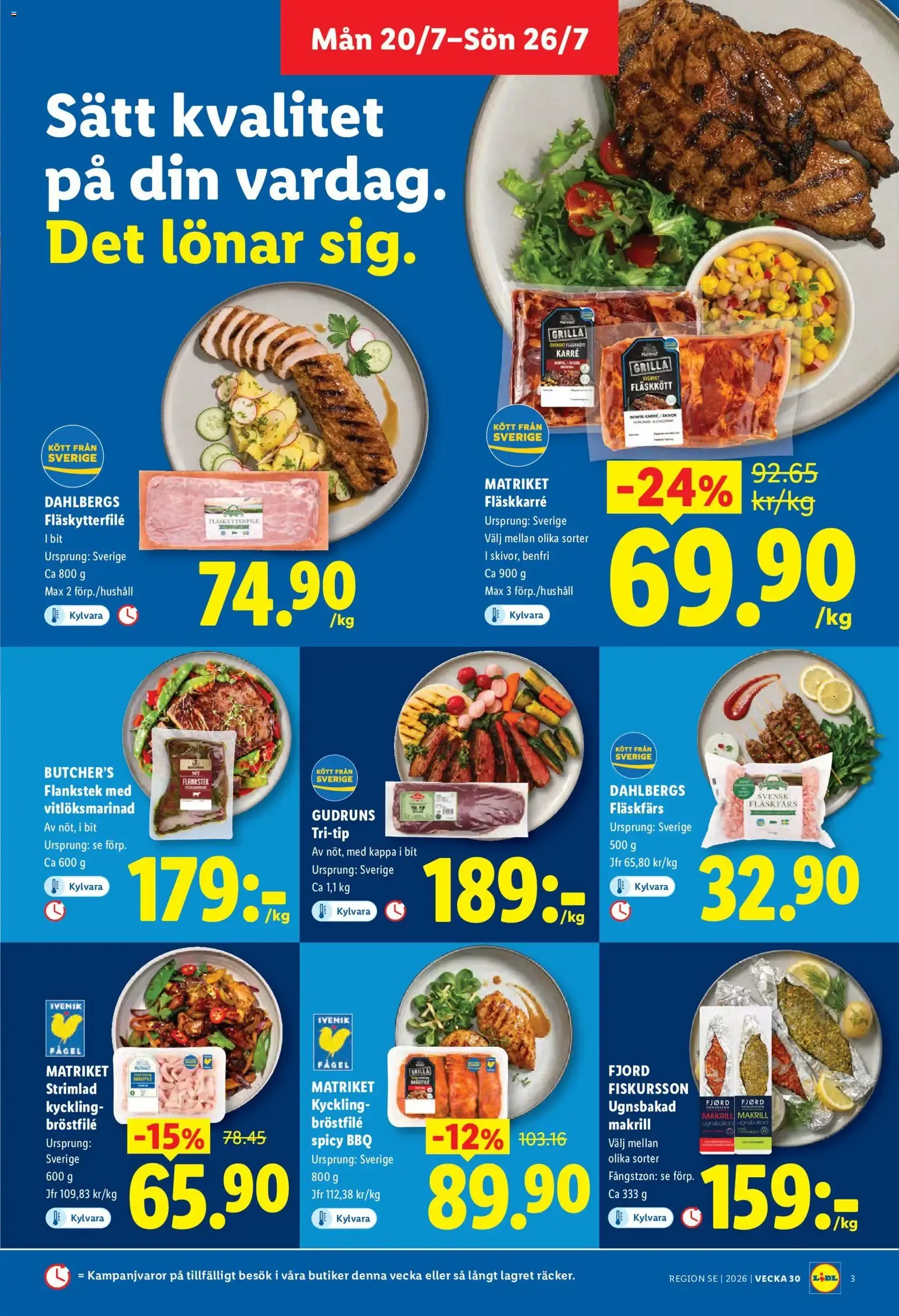 Lidl erbjudanden från 20/07/2026 - 26/07/2026 > Reklamblad nuvarande rabatter från 20 juli till 26 juli 2026 - Reklamblad sidor 3