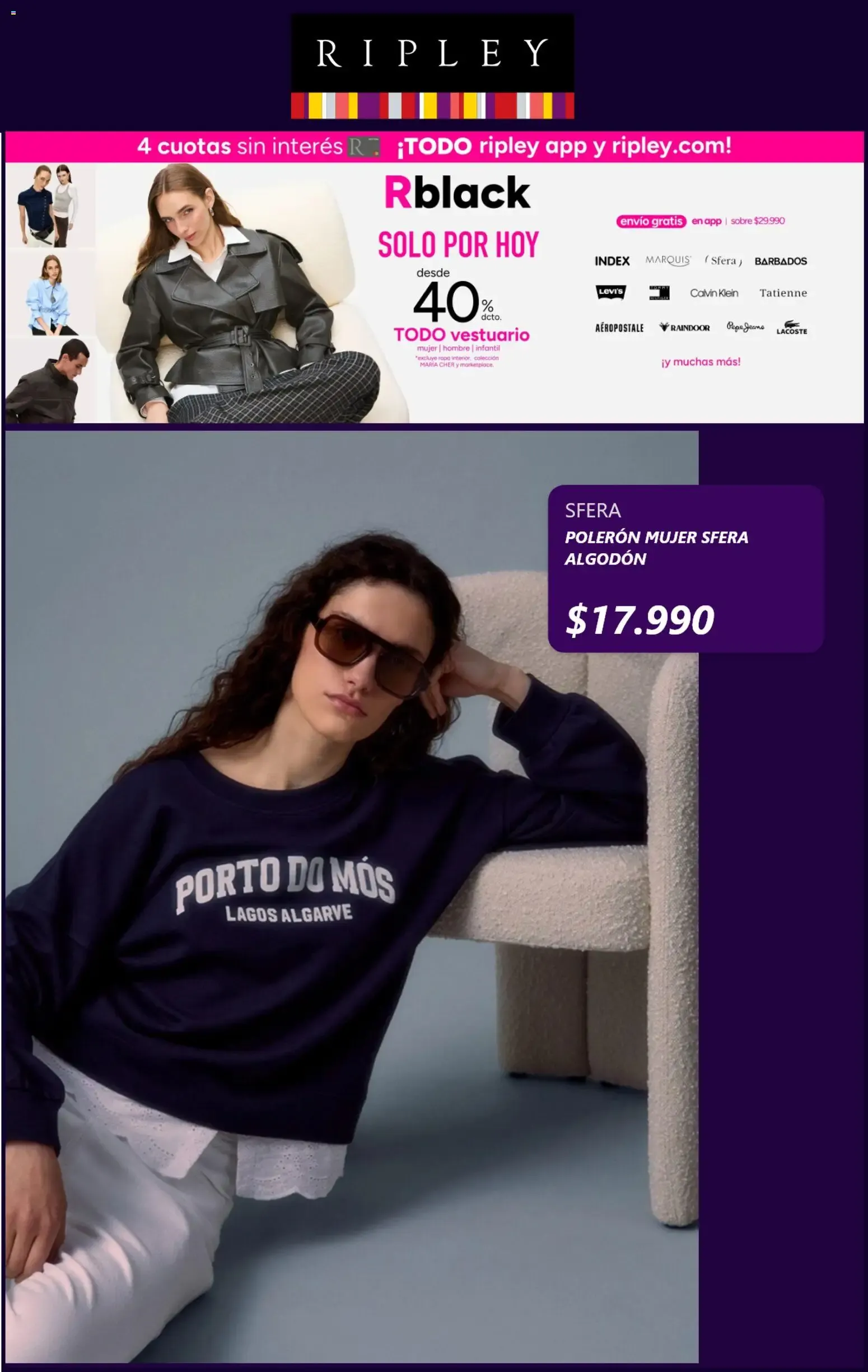 Catálogo de Ripley: Solo por hoy, 40% dcto. en Hogar y Vestuario 2 de agosto al 17 de agosto 2026 - Página 5