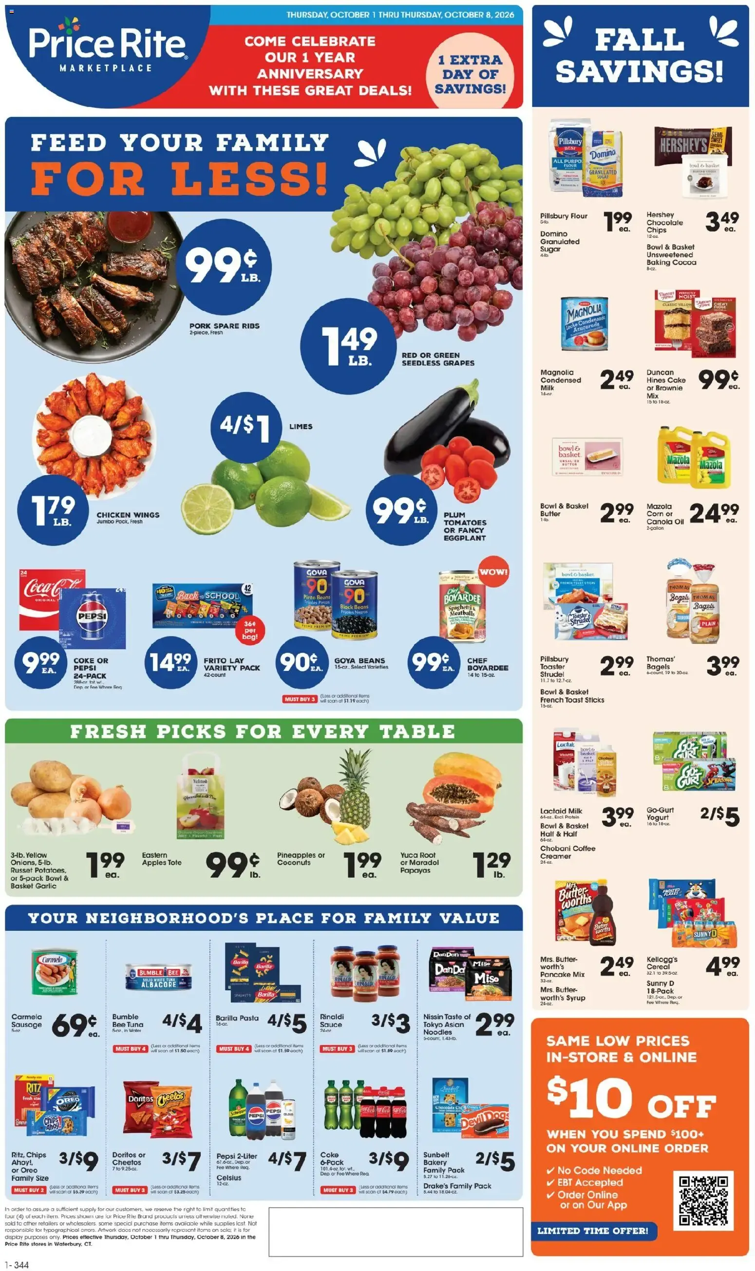 Weekly ad Price Rite Weekly Ad (10/01 - 10/08 2026) - Flyer from October 1 to October 8 2026 - Page 1