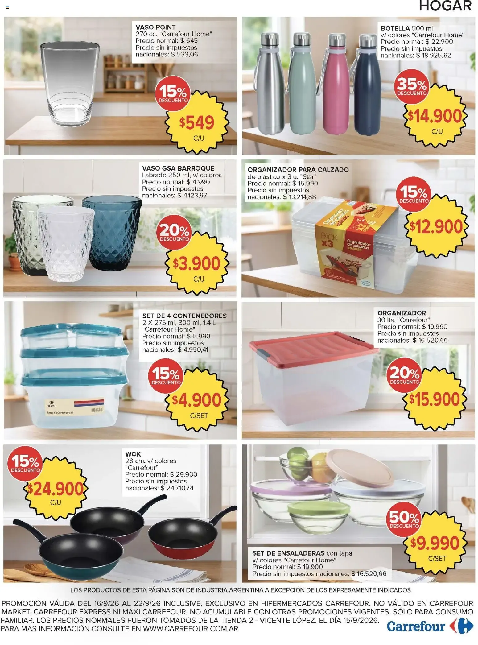 Ofertas de Carrefour Ofertas || del 16/09/2026 - 22/09/2026 || Promociones 16 de septiembre al 22 de septiembre 2026 - Página 24 del catálogo