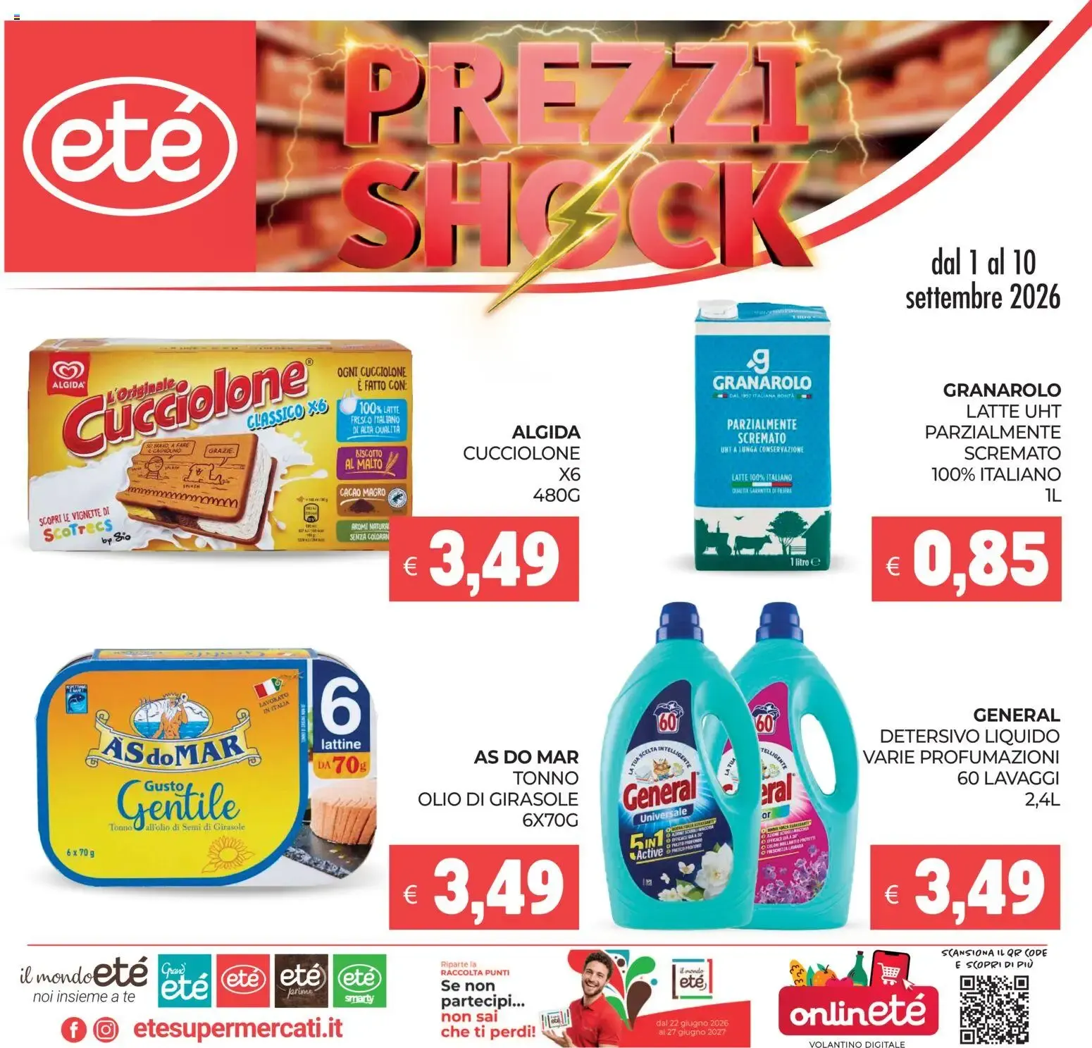 Eté volantino dal 01/09/2026 - online Offerte da 1 settembre a 10 settembre di 2026 - Pagina del volantino 1