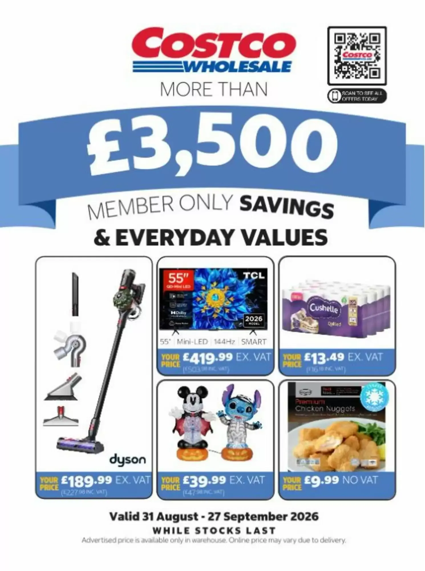 Costco leaflet from 31 August to 27 September 2026 - Catalogue Page 1