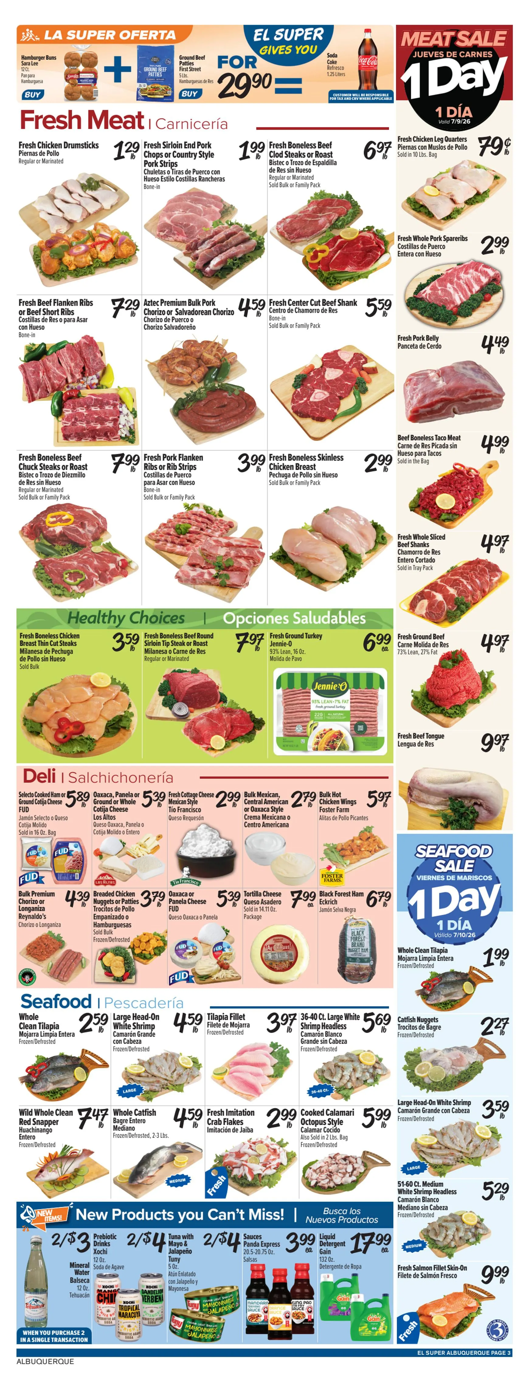 Weekly ad El Super ¡GOLEADA DE AHORROS! SAVINGS TAKE THE WIN! from July 8 to July 14 2026 - Page 3