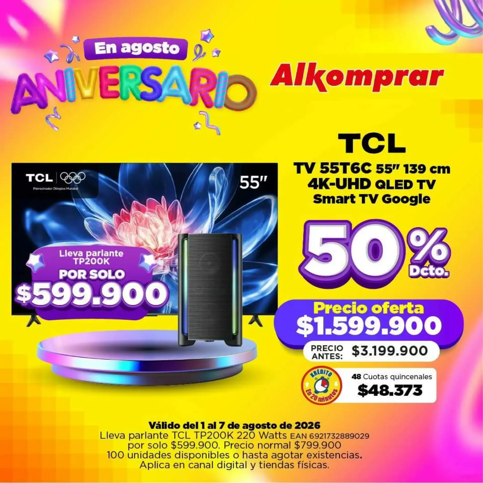 Catalogo de Alkomprar Aniversario: Oferta Portátil Lenovo IdeaPad 1 de agosto al 7 de agosto 2026 - Pag 5