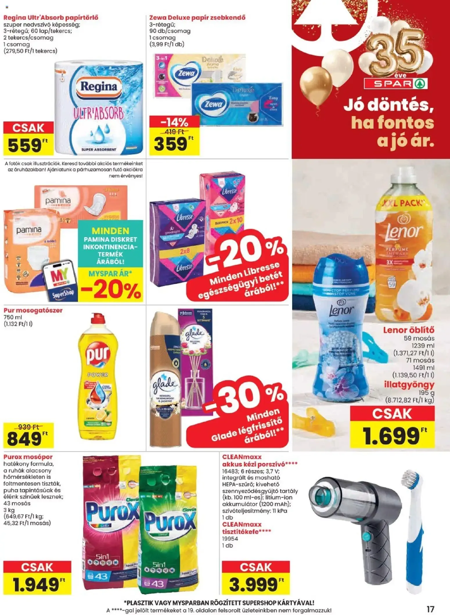 Katalógus Spar Szülinapi akciók és szuper árak! június 25.-tól július 1.-ig 2026. - Oldal 17