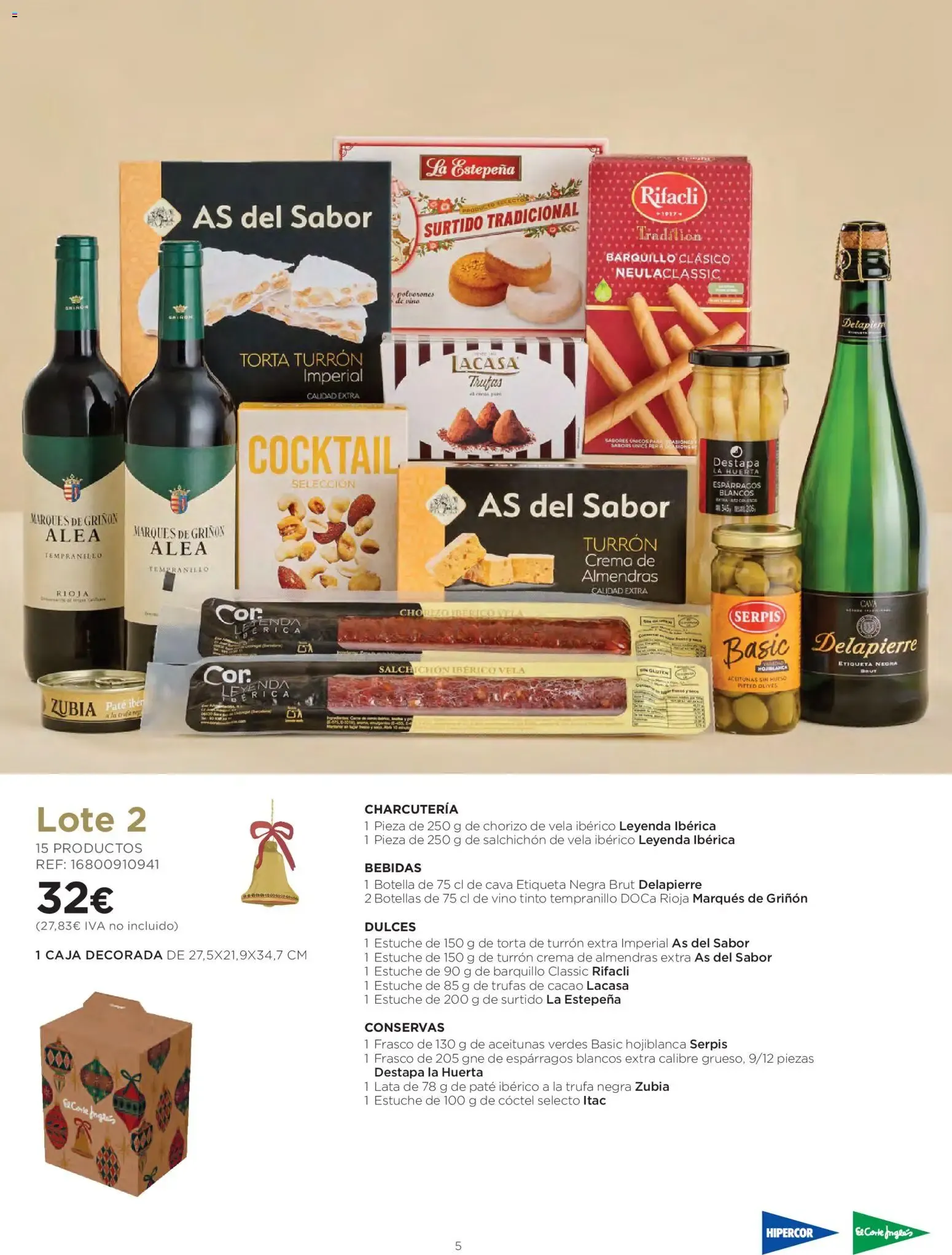 Catálogo de Hipercor - Cestas de Navidad del 08/10/2026 | folleto 8 de octubre al 5 de enero 2027 - Página 5