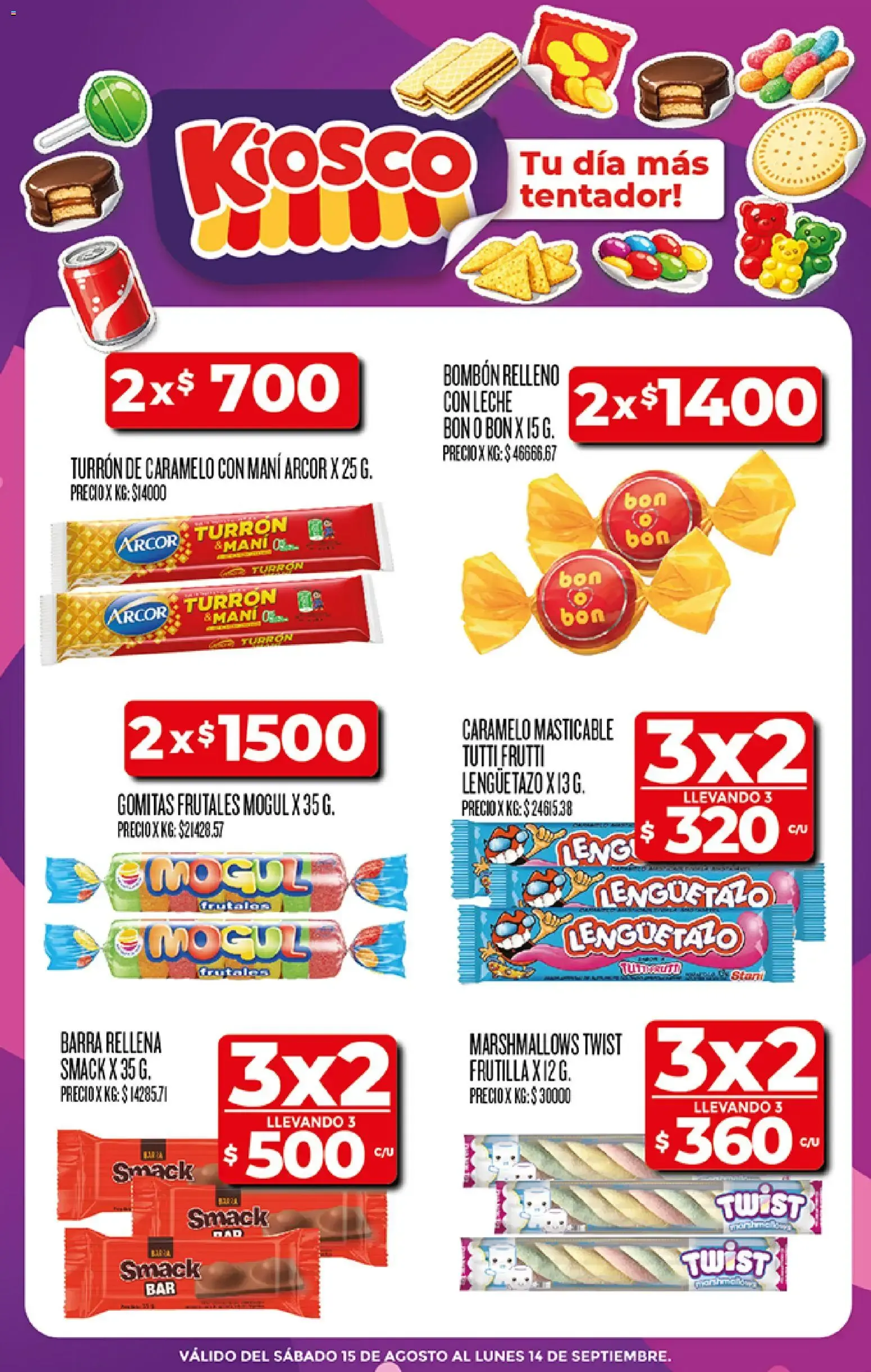 Ofertas de Kiosco - Tu día más tentador! 1 de septiembre al 8 de septiembre 2026 - Página 1 del catálogo