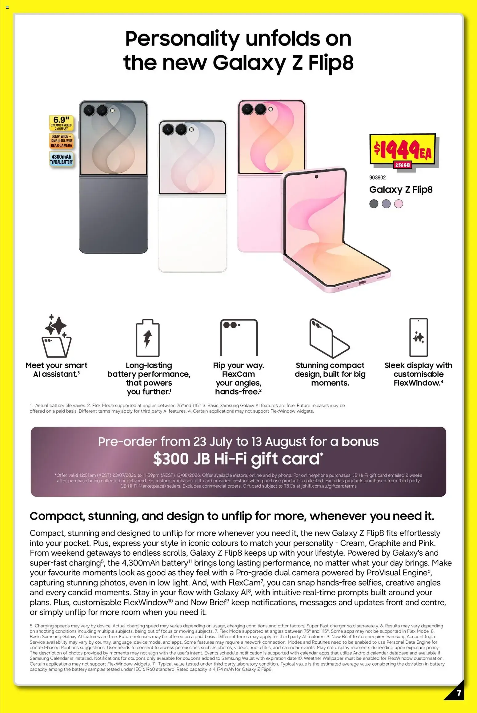 JB Hi-Fi Samsung Galaxy Z Fold8 Ultra | Fold8 Pre-order - Catalogue valid from 23 July to 13 August 2026 - page 7
