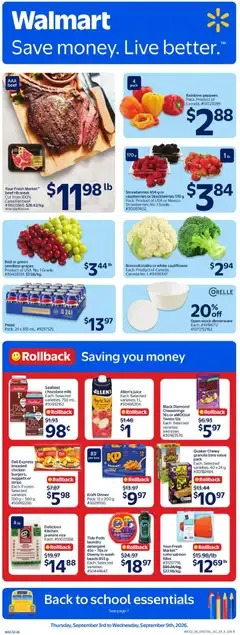 Walmart Flyer from Sep 3, 2026 || Online Specials from September 3 to September 9 2026 - flyer page 1