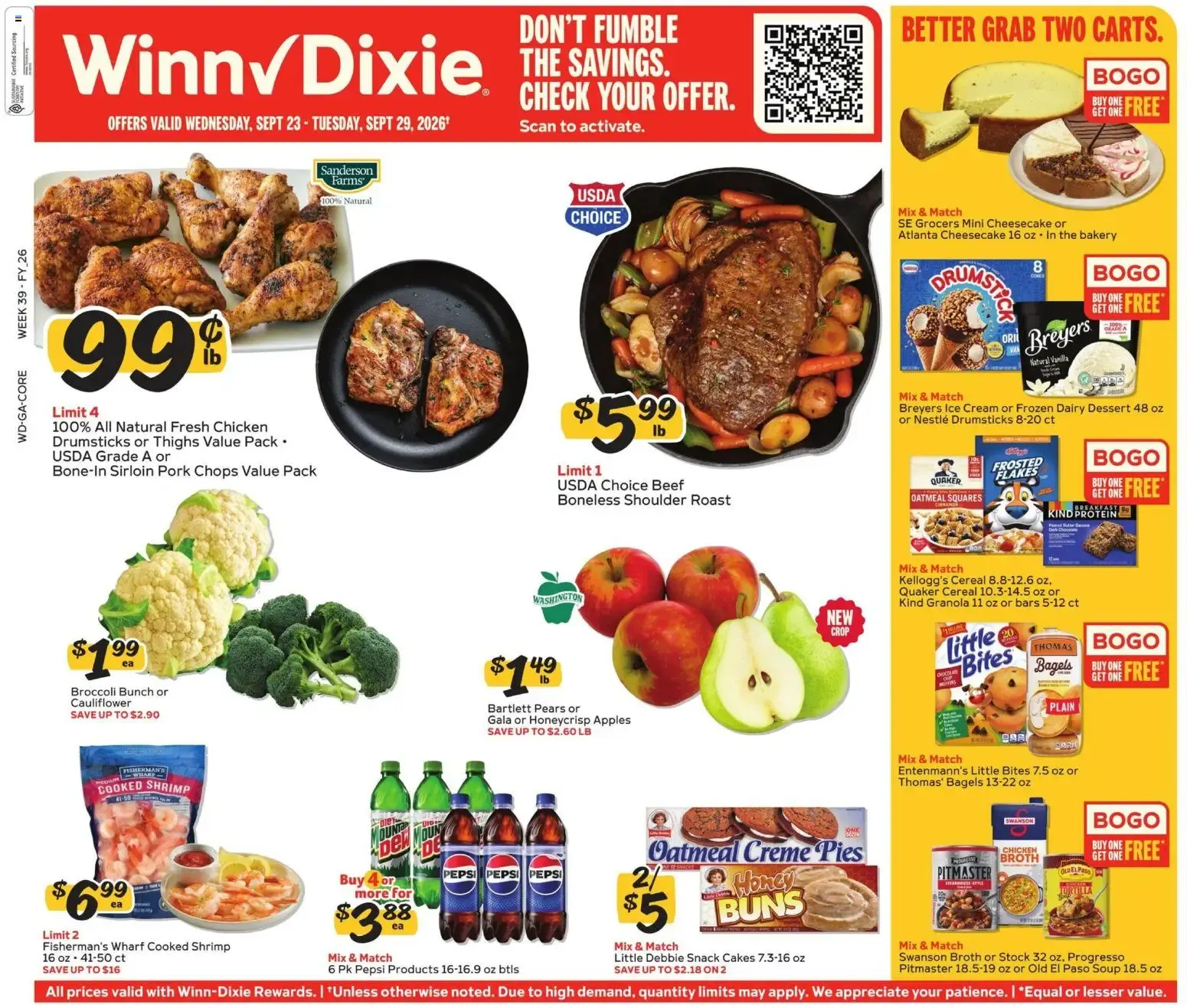 Winn Dixie Weekly Ad (09/23 - 09/29 2026) - Flyer