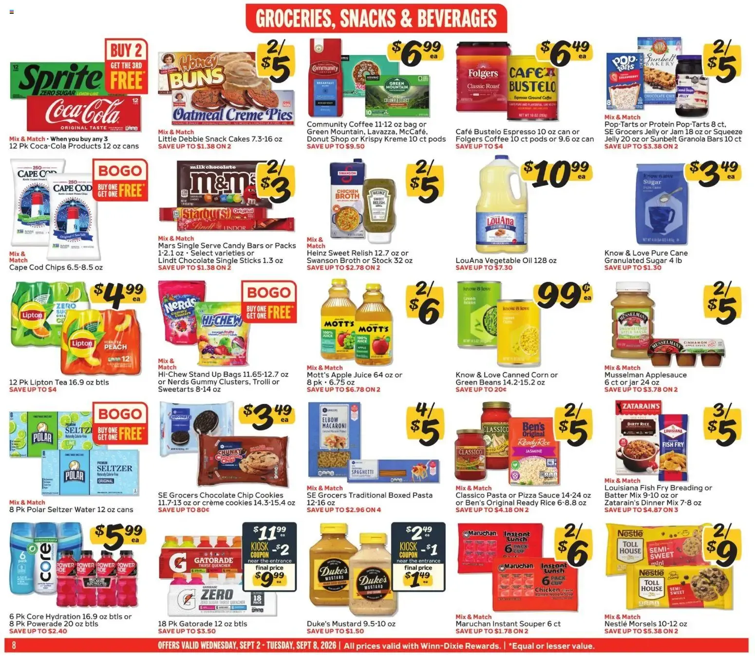 Weekly ad Winn Dixie Weekly Ad (09/02 - 09/08 2026) - Flyer from September 2 to September 8 2026 - Page 8