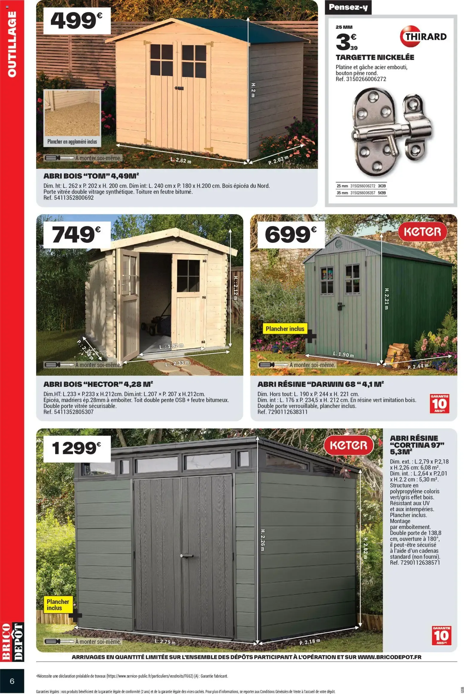 Brico Dépôt catalogue à partir du 25/09/2026 - promo en ligne du 25 septembre au 8 octobre 2026 - Catalogue page 6