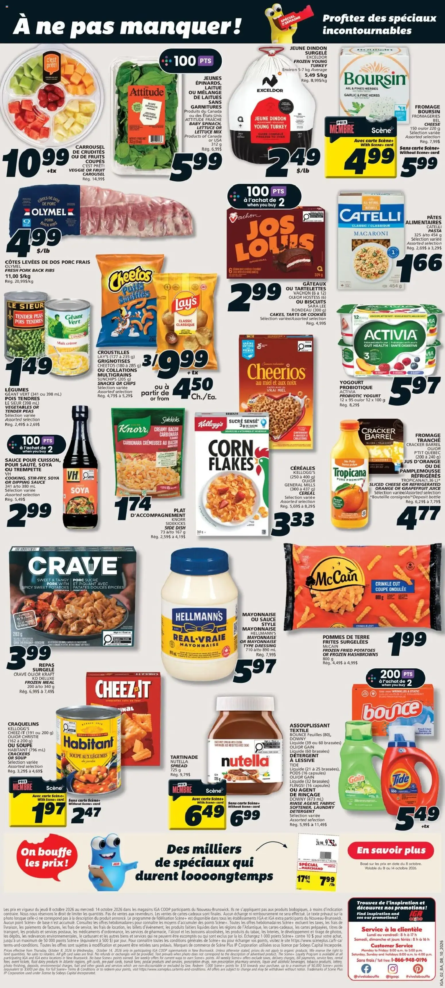 IGA weekly flyer / circulaire from Oct 8, 2026 > weekly specials & deals from October 8 to October 14 2026 - flyer page 2