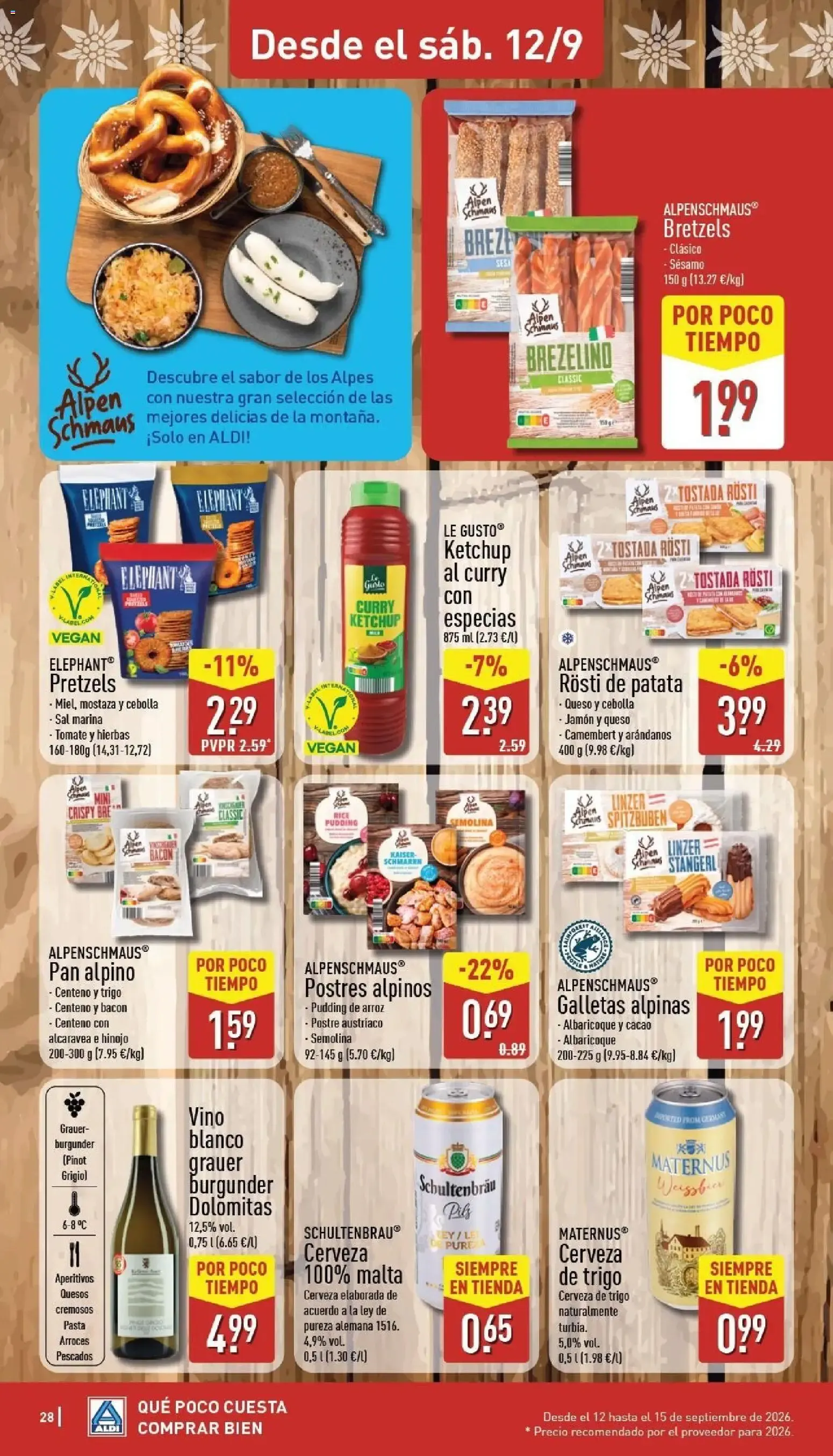 Catálogo de Aldi: Ahorra más de 2.400€ al año 7 de septiembre al 13 de septiembre 2026 - Página 28