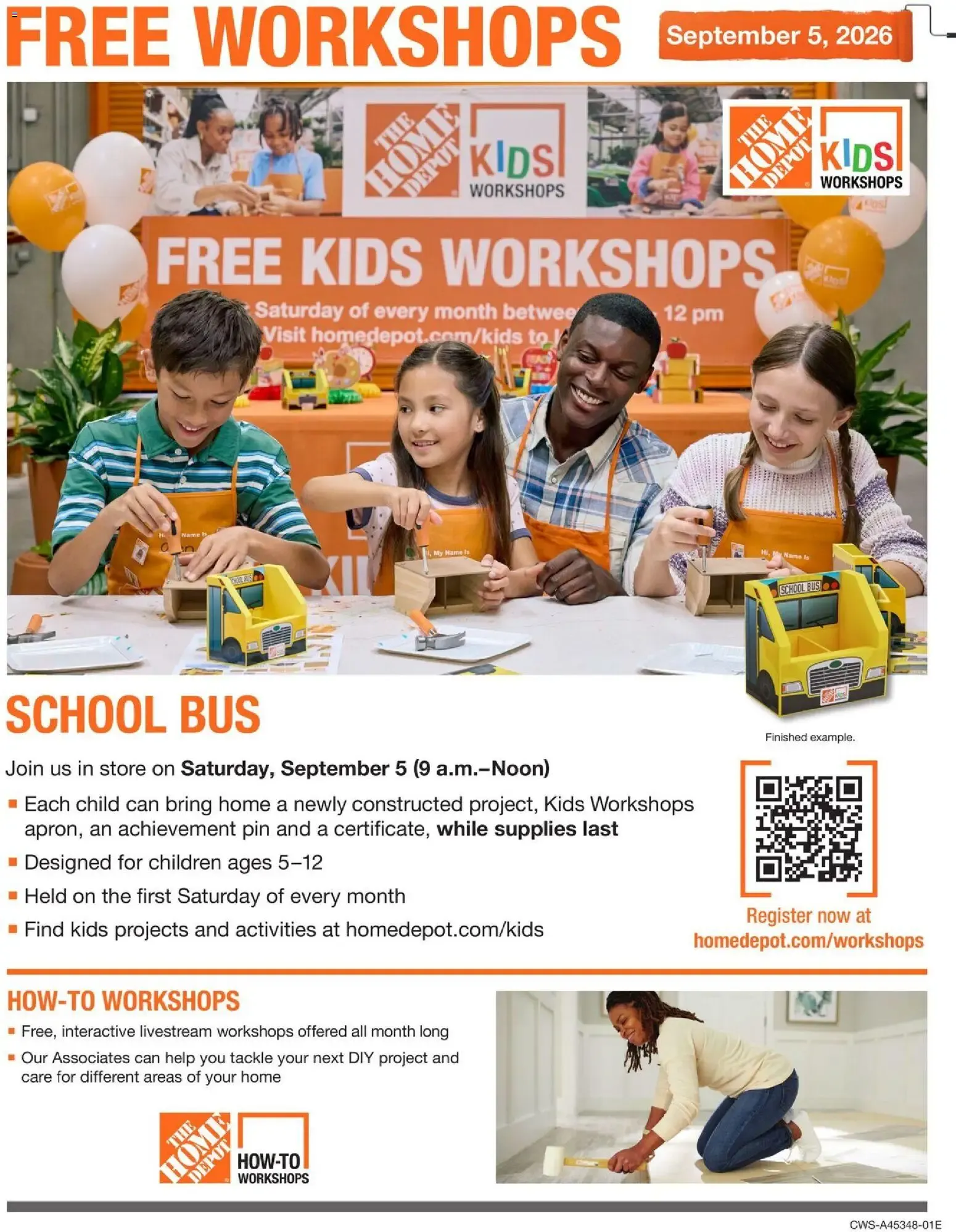 Home Depot Free Workshops