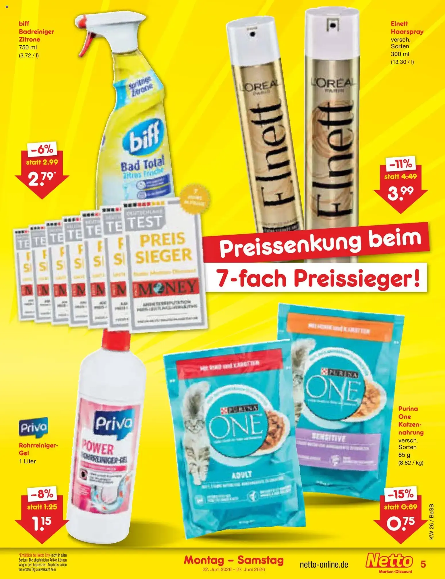 Netto Marken-Discount Prospekt (ab 22.06.2026) » Angebote von 22. Juni bis 27. Juni 2026 - Prospekt seite 5