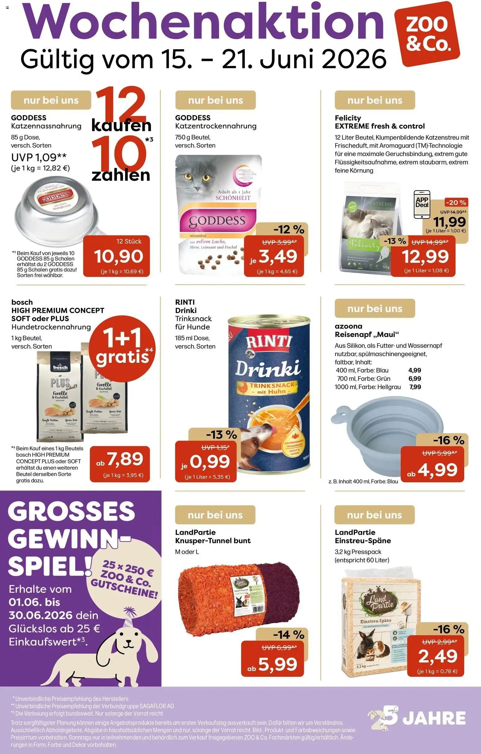 Zoo & co Prospekt vom 15.06.2026 – Angebote online von 15. Juni bis 21. Juni 2026 - Prospekt seite 1