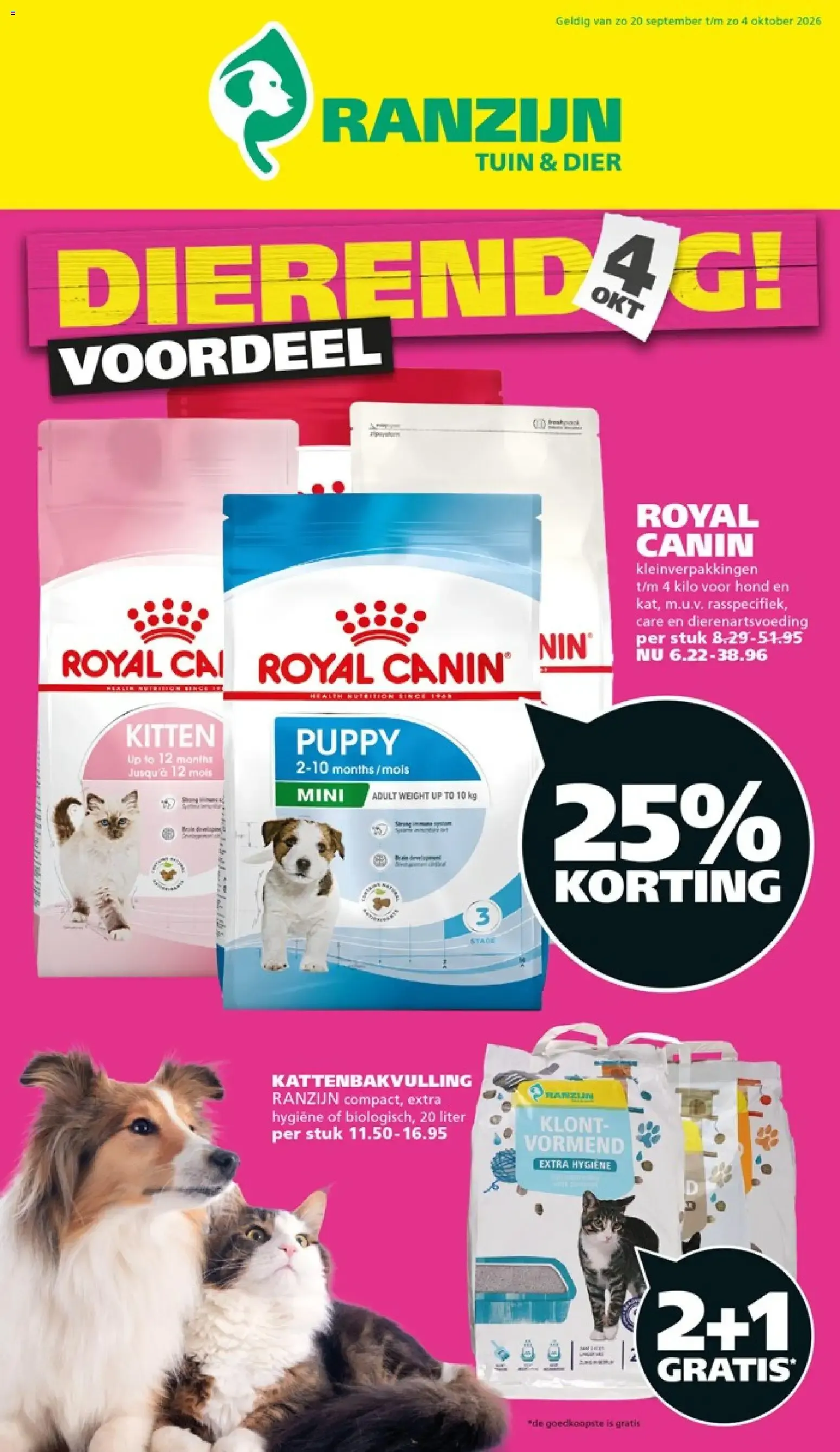 Ranzijn folder vanaf 20-09-2026 || NIEUWE van 20 september tot 4 oktober 2026 - Folder pagina 1