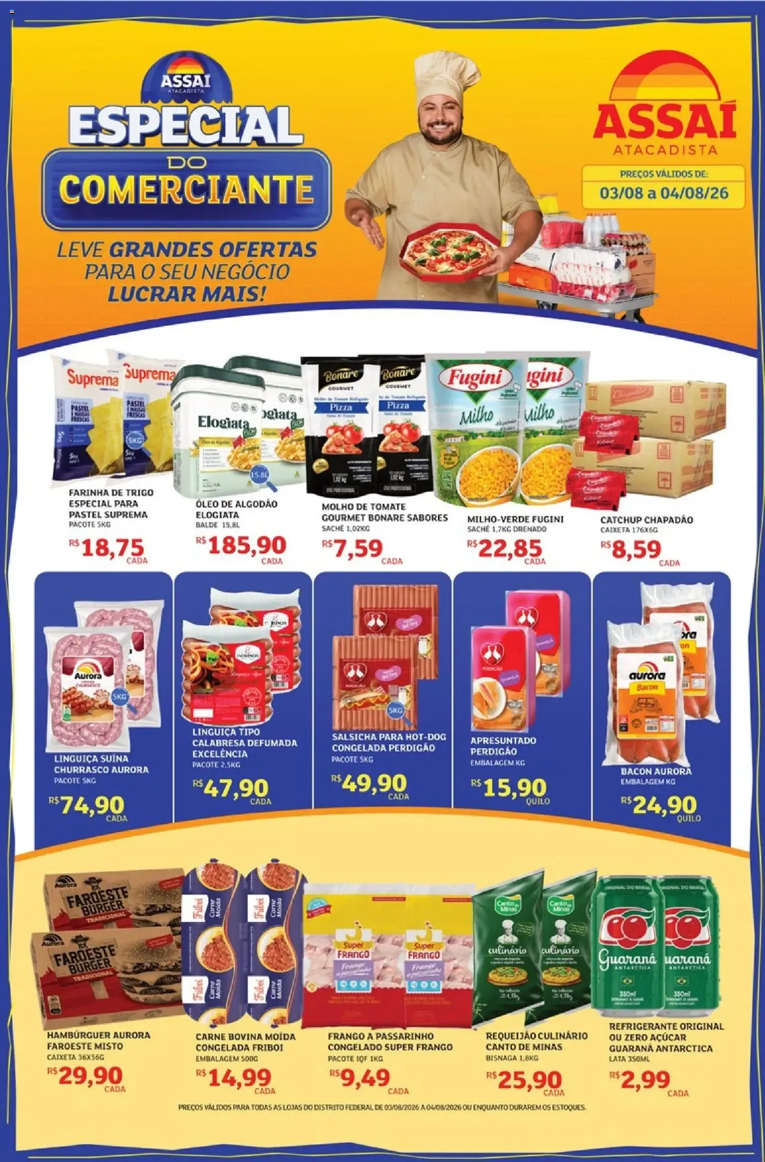 Encarte de Assaí Atacadista - Especial do Comerciante 3 de agosto até 4 de agosto 2026 - Pagina 1
