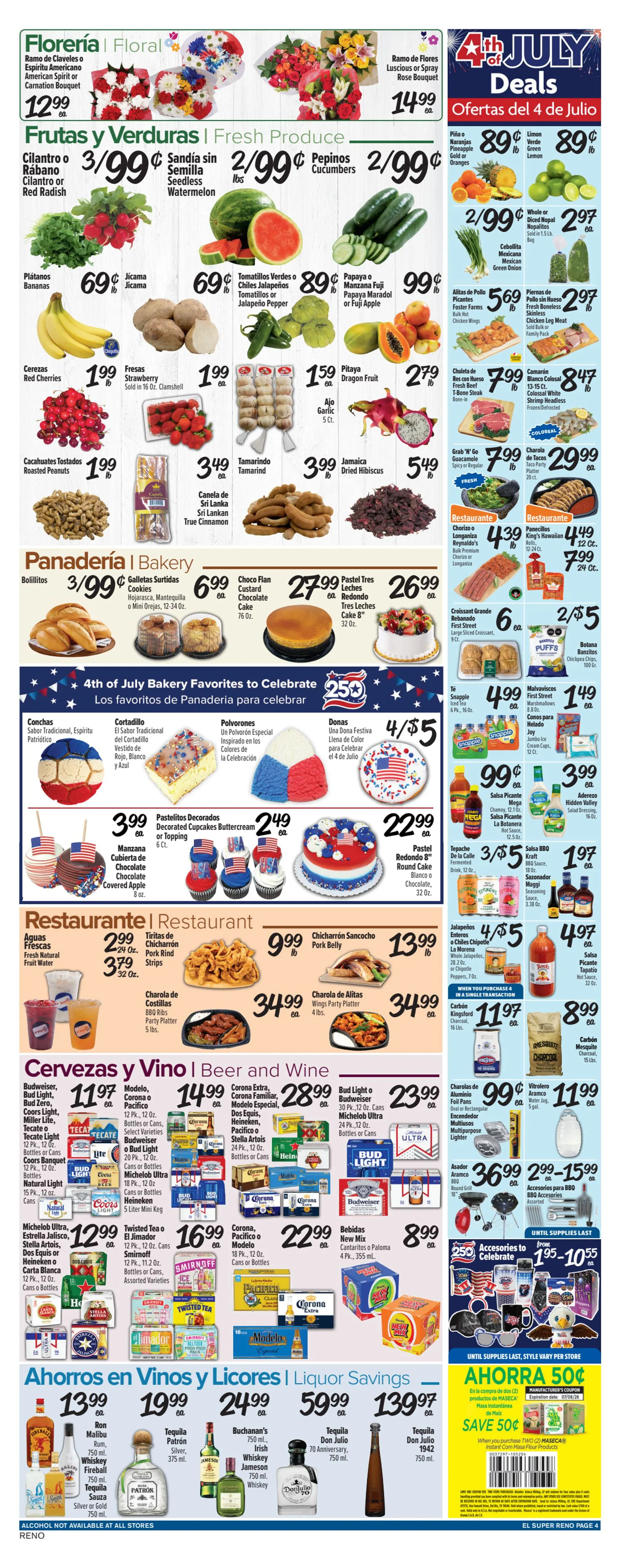 Weekly ad Current El Super - Reno leaflet valid from Wednesday 07/01/2026 to Tuesday 07/07/2026 from July 1 to July 7 2026 - Page 4