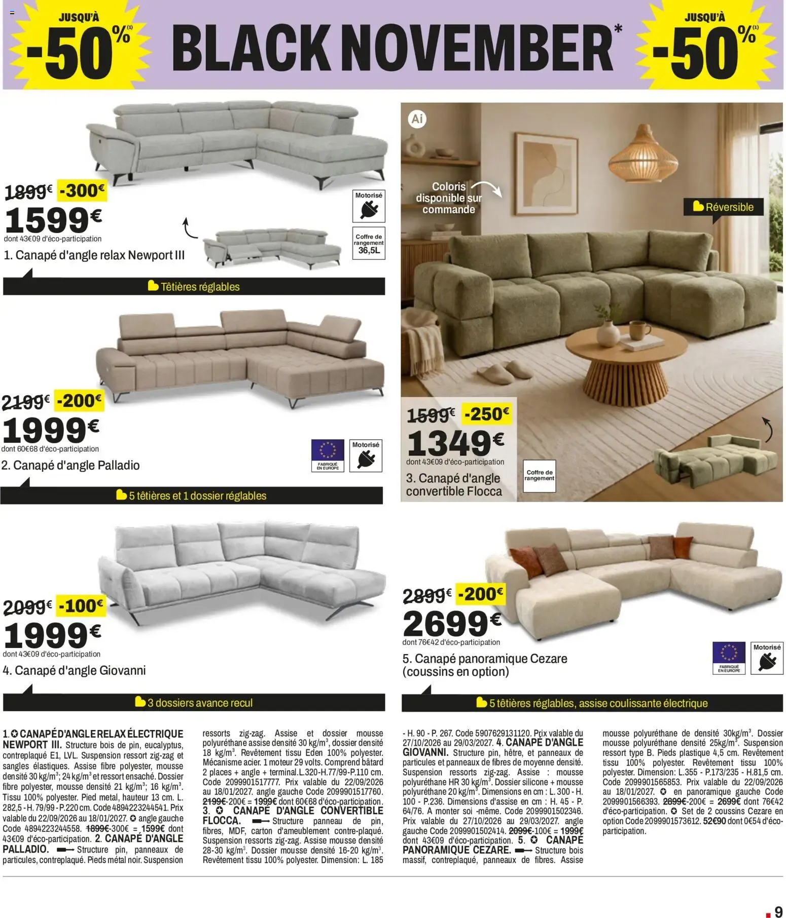 BUT Black November du 27 octobre au 4 janvier 2027 - Catalogue page 9