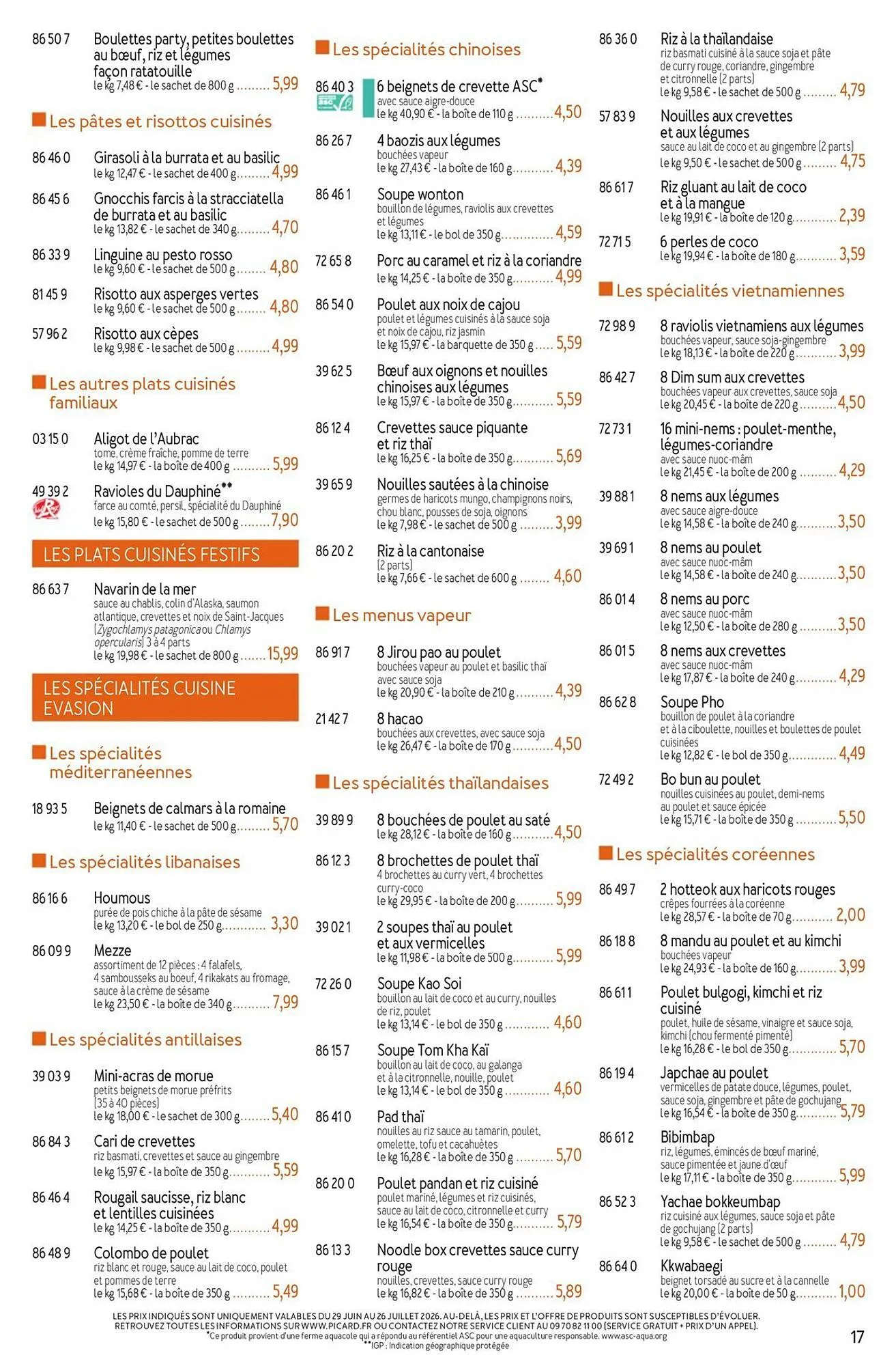 Picard Catalogue Du 29/06/2026 au 13/09/2026 du 29 juin au 13 septembre 2026 - Catalogue page 17