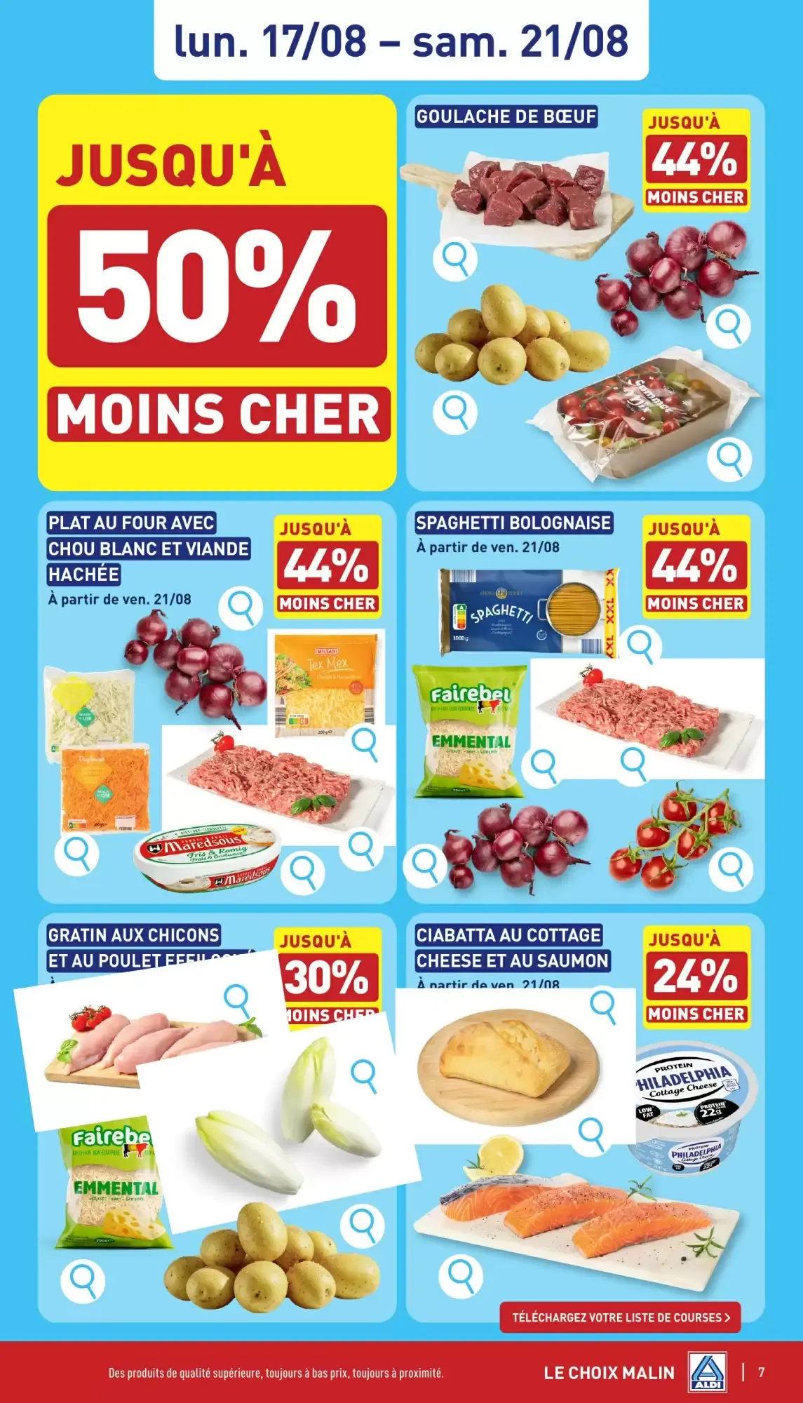 Dépliant du lun. 17/08 au sam. 22/08 inclus van 17 augustus tot 22 augustus 2026 - folder pagina 7