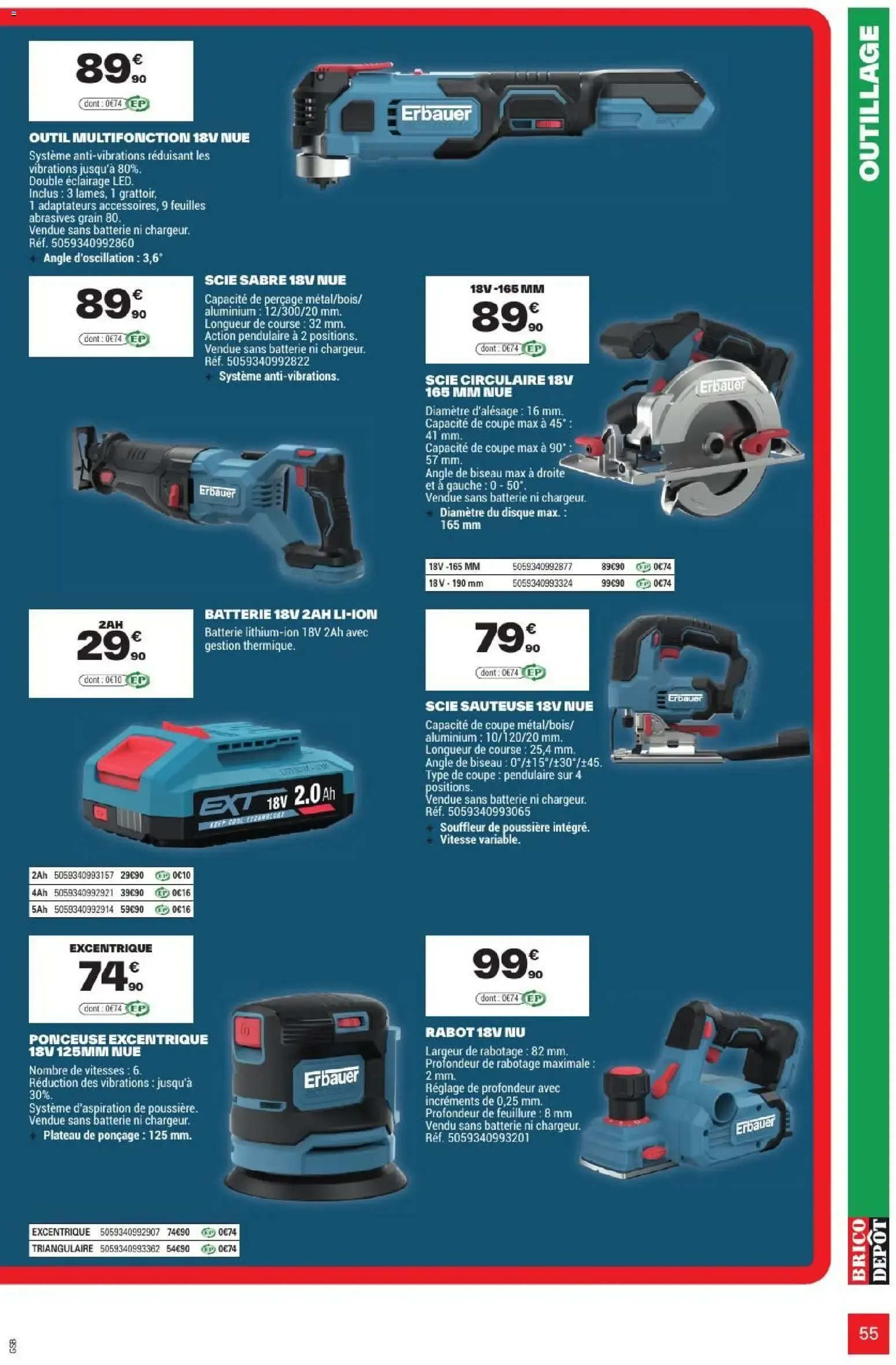 L'OFFICIEL DU BRICOLAGE - Automne du 17 septembre au 1 octobre 2026 - Catalogue page 55