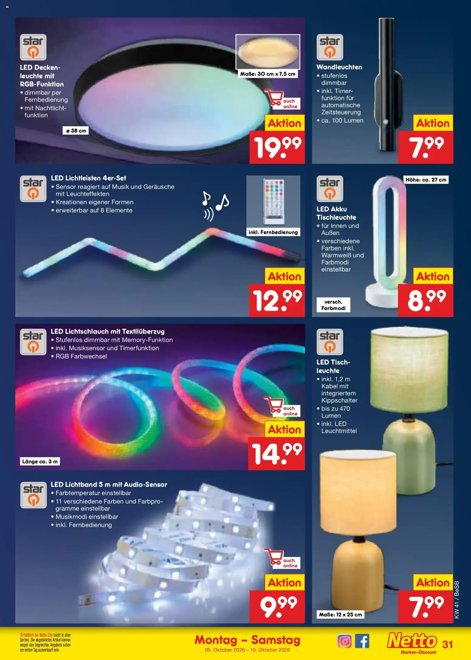 Netto Marken-Discount Prospekt (ab 05.10.2026) » Angebote von 5. Oktober bis 10. Oktober 2026 - Prospekt seite 39