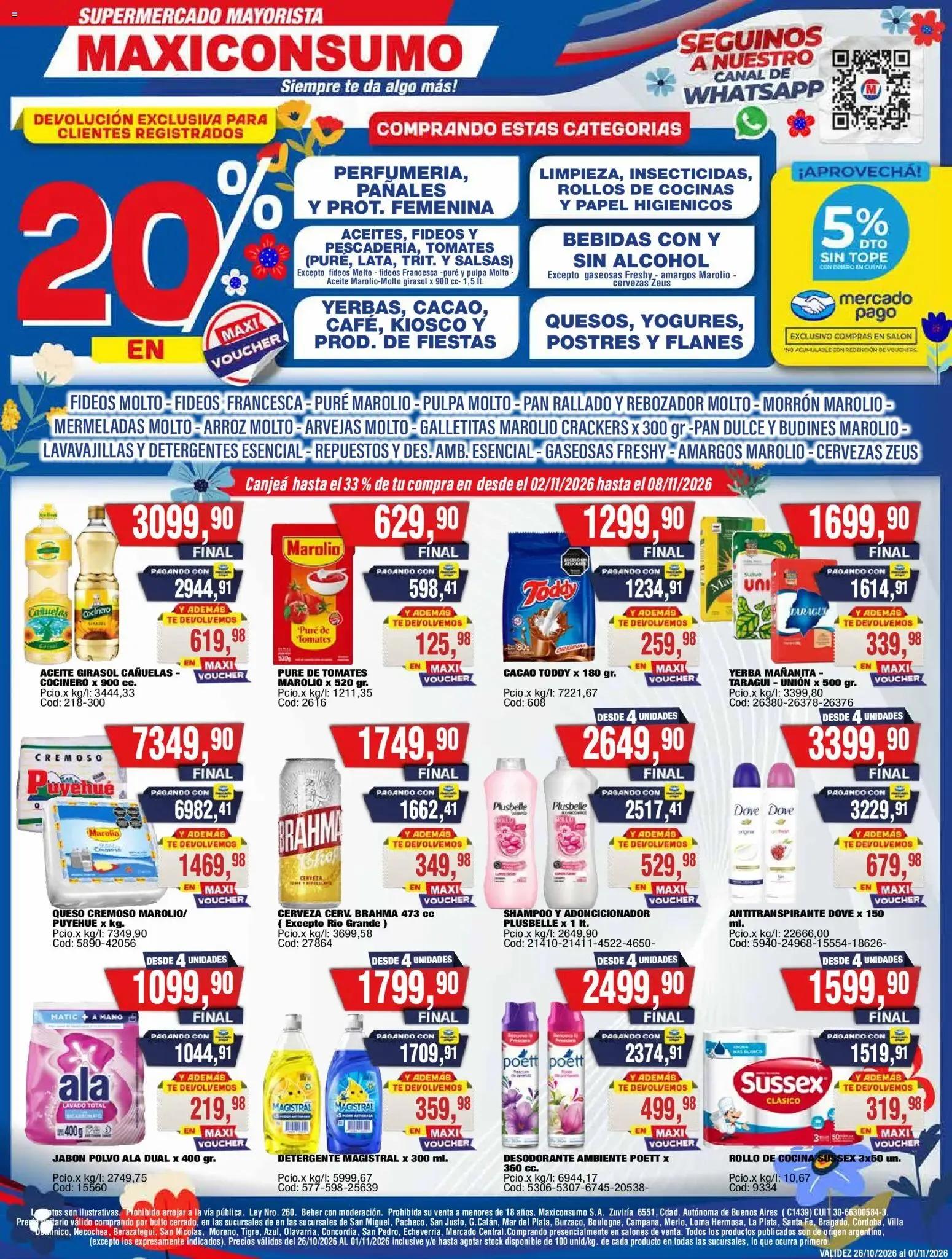 Maxiconsumo - Ofertas || del 26/10/2026 - 01/11/2026 || Catálogo