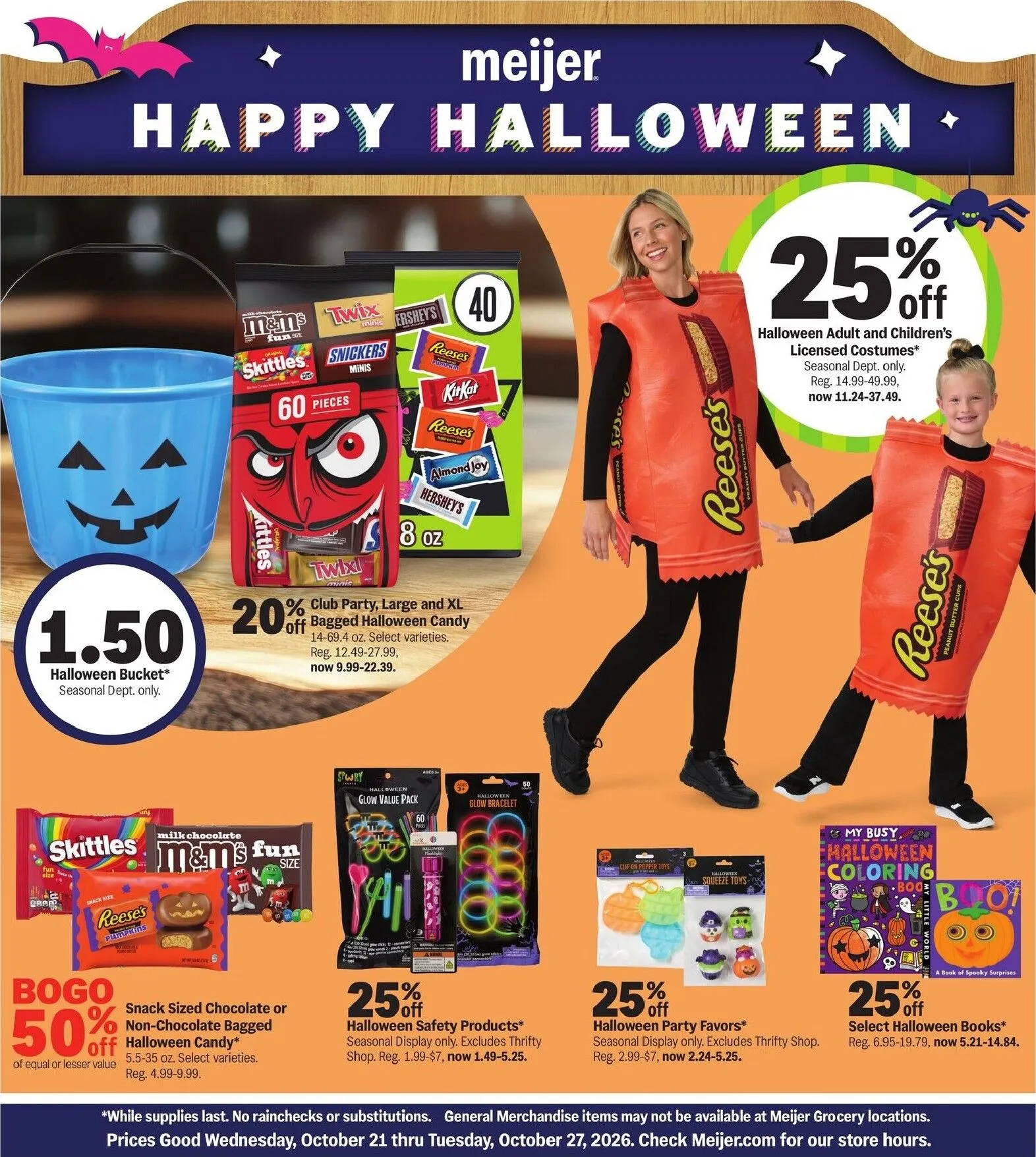 Weekly ad Future Meijer - Happy Halloween flyer valid from Wednesday 10/21/2026 to Tuesday 10/27/2026 from October 21 to October 27 2026 - Page 1