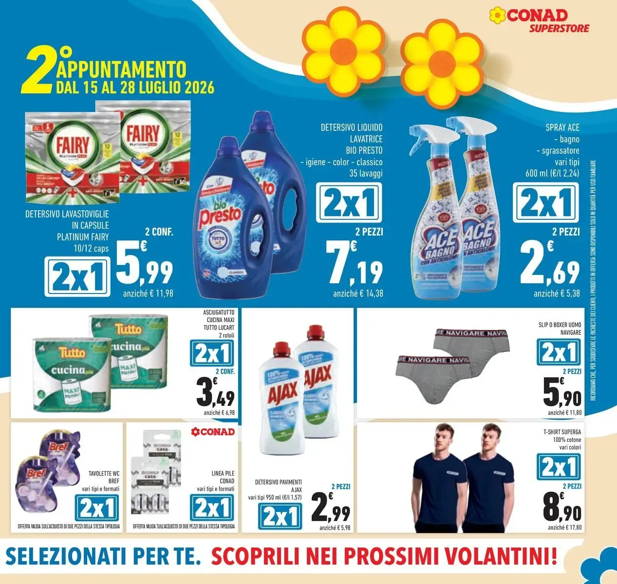 Conad Superstore: Pronti, Partenza Bis - Prendi 2, Paghi 1 da 15 luglio a 28 luglio di 2026 - Pagina del volantino 9
