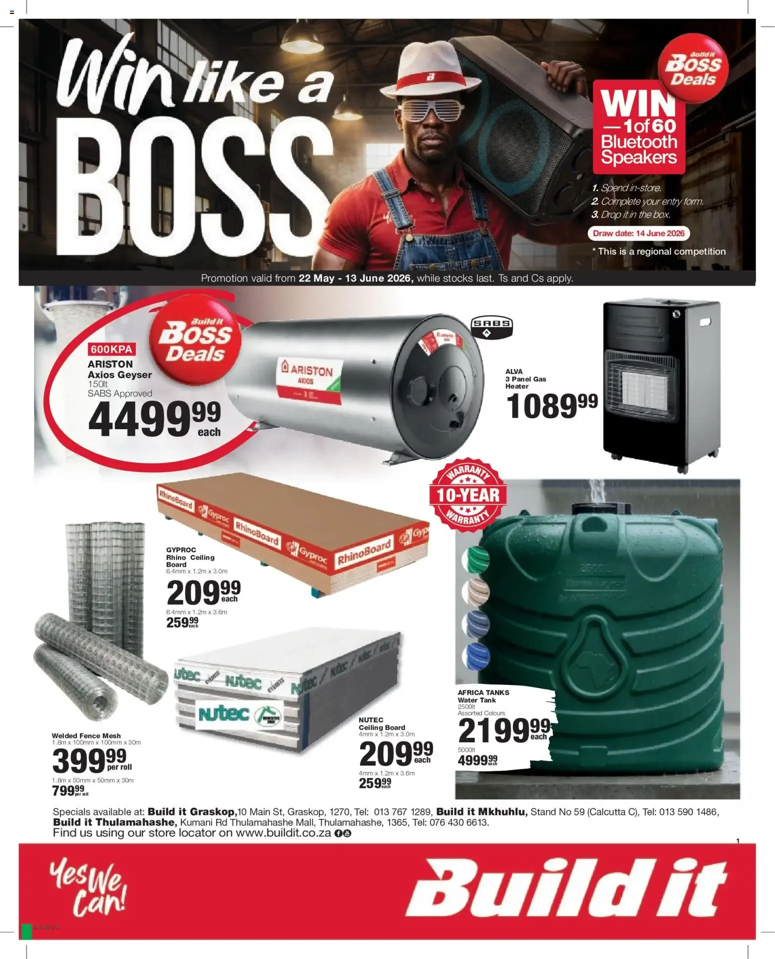 Build It Specials (22/05/2026 - 13/06/2026) Online from 22 May to 13 June 2026 - Catalogue Page 1