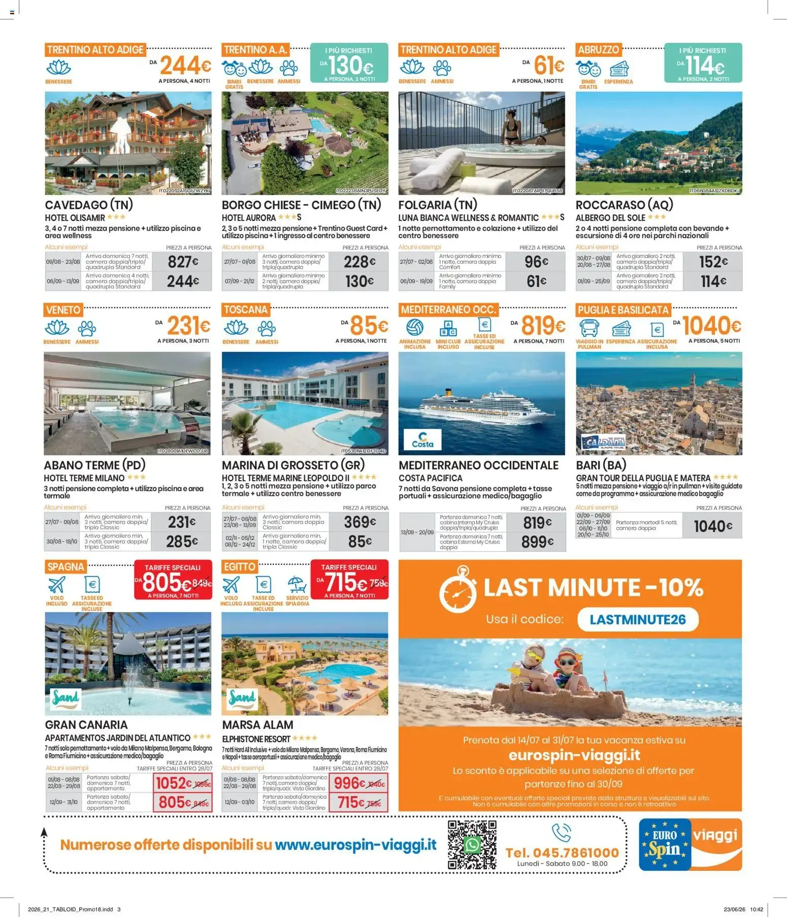 Eurospin Viaggi: Offerte Speciali... Prenota Ora! da 16 luglio a 12 luglio di 2026 - Pagina del volantino 2