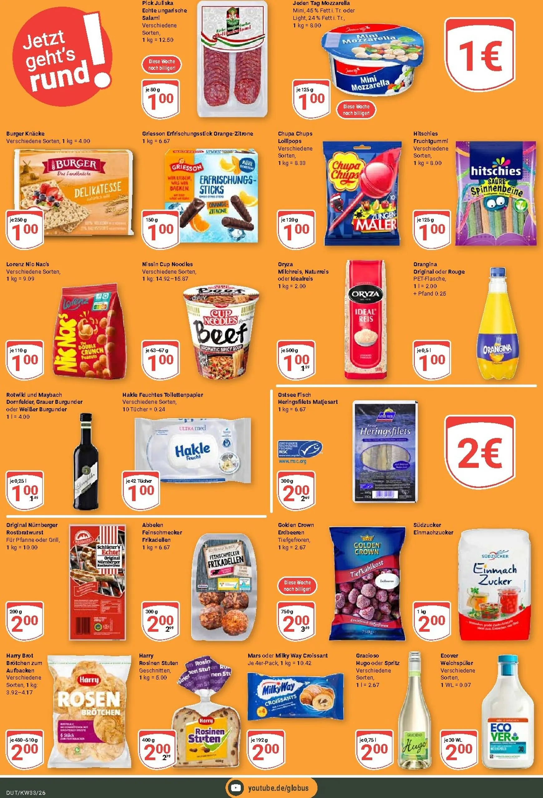 Globus - Dutenhofen Prospekt nächste Woche – von Montag 10.08.2026 bis Samstag 15.08.2026 von 10. August bis 15. August 2026 - Prospekt seite 22