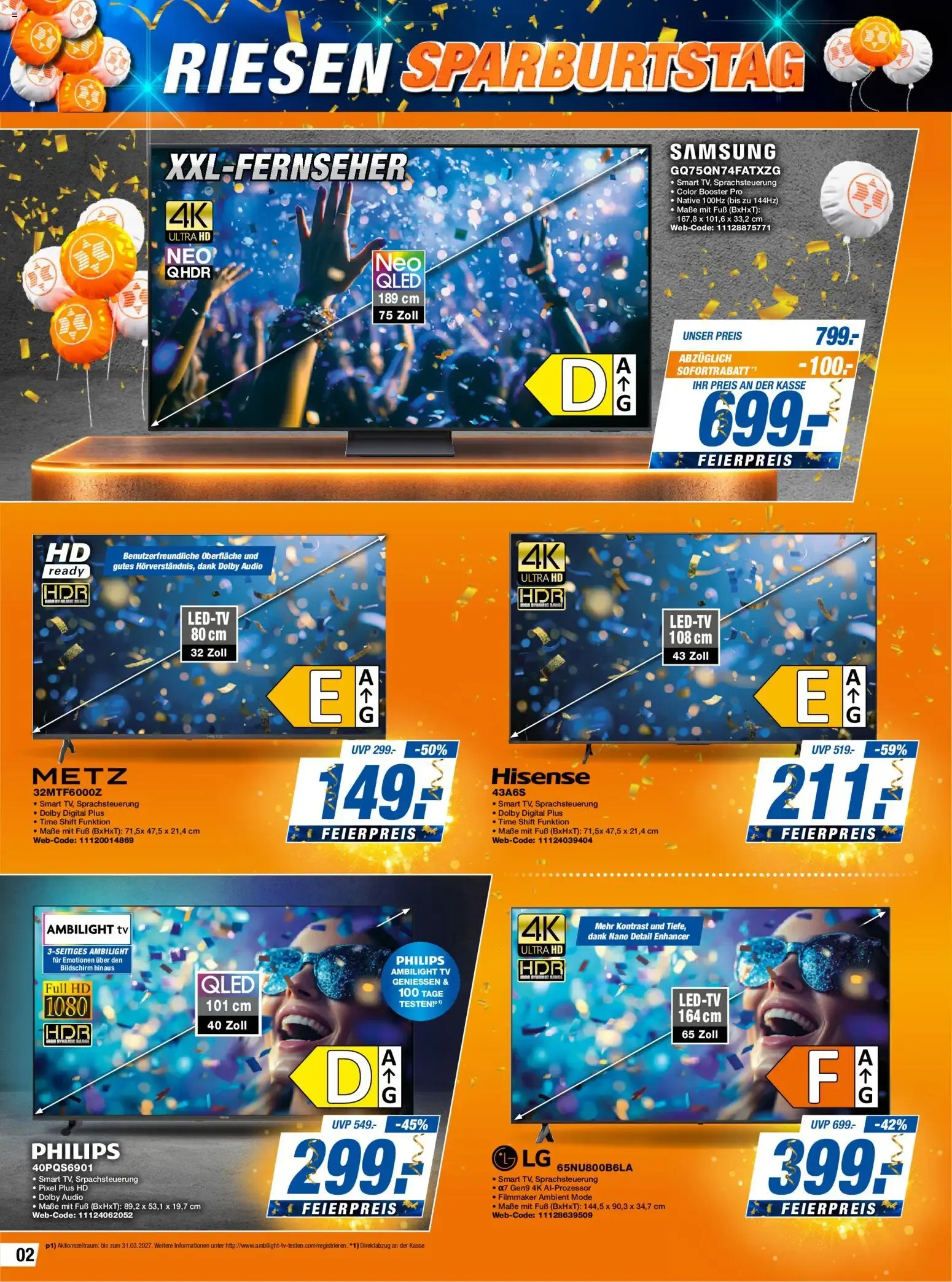 RIESEN SPARBURTSTAG von 9. Oktober bis 15. Oktober 2026 - Prospekt seite 2