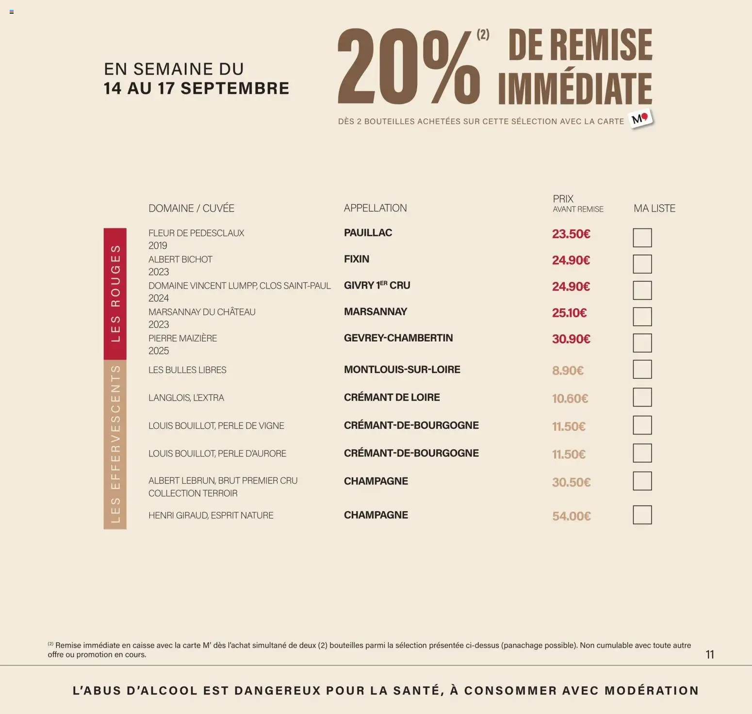 Monoprix - Calendrier des Offres du 11 septembre au 27 septembre 2026 - Catalogue page 11