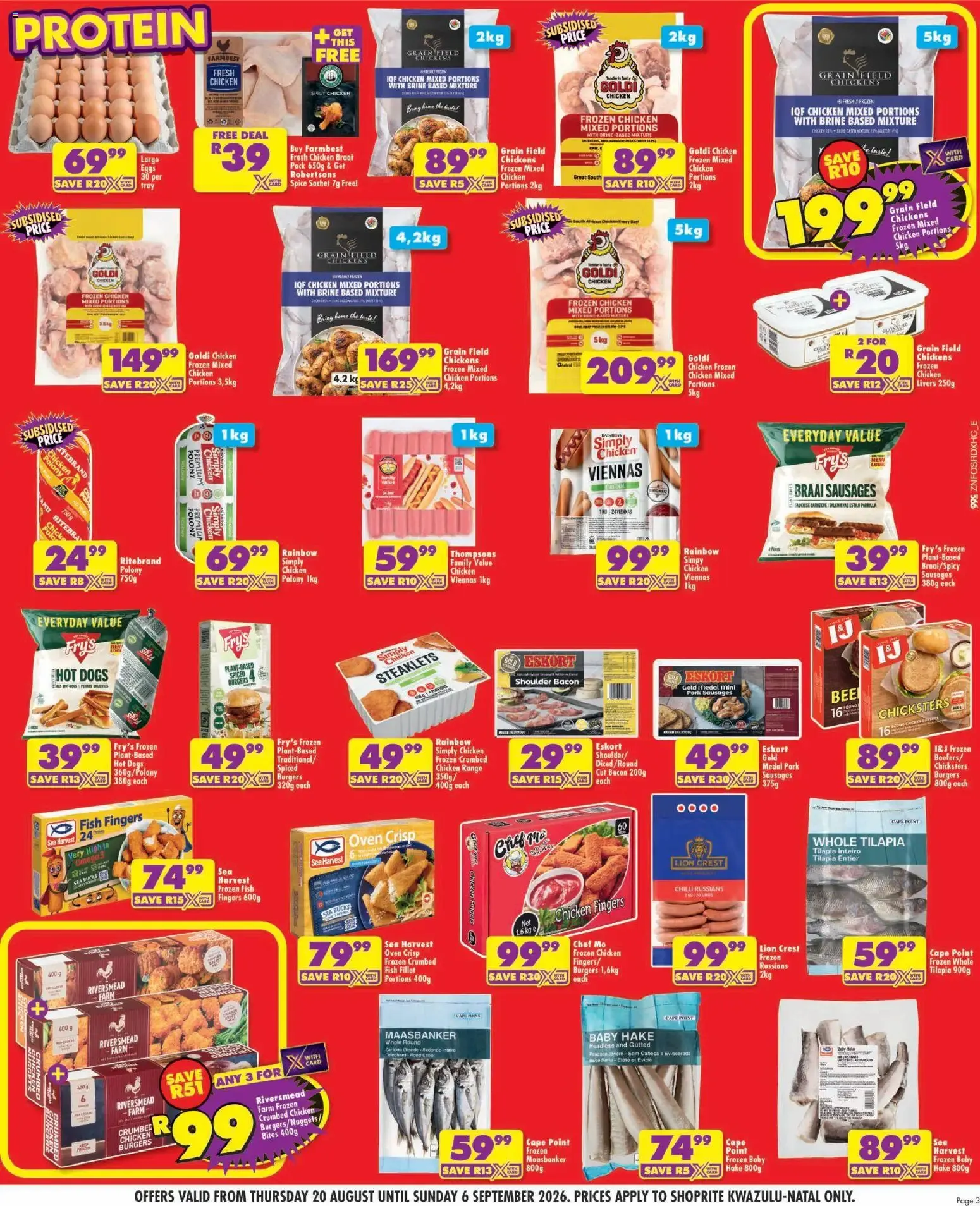 Shoprite: Major League Birthday Deals from 20 August to 6 September 2026 - Catalogue Page 3