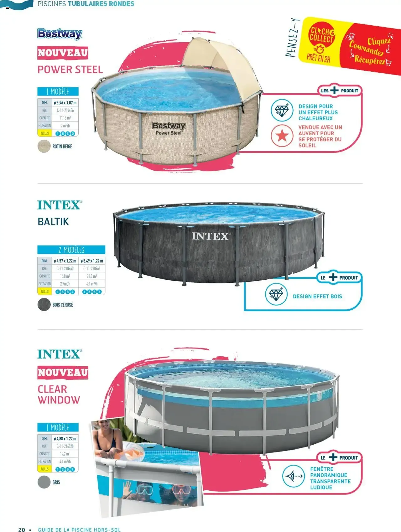 Cash Piscines Guide piscines hors-sol à partir du 01/03/2024 - promo en ligne du 1 mars au 30 septembre 2026 - Catalogue page 20