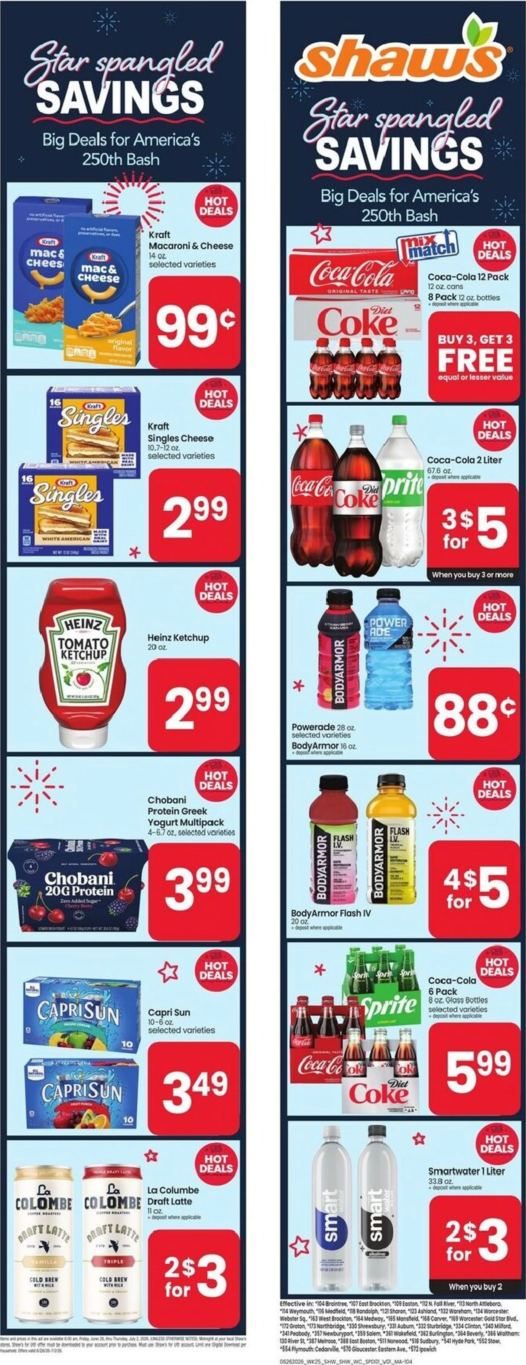 Shaw's Star Spangled SAVINGS - Big Deals for America's 250th Bash