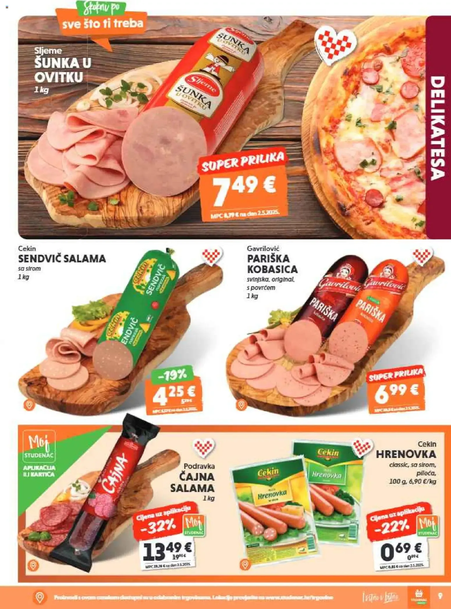 Katalog Studenac Market: Tjedna Akcija od 29. srpnja do 11. kolovoza 2026. - Pregled Stranica 9