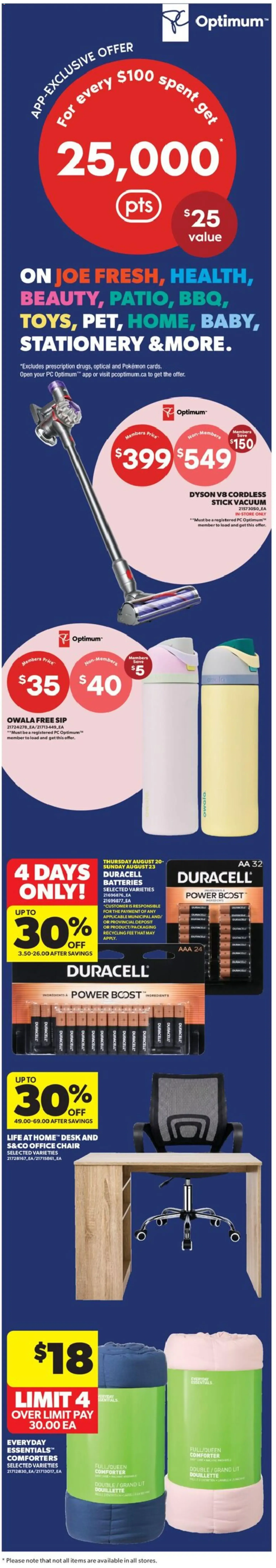 PC Optimum App-Exclusive Offer - One Day Only from August 20 to August 20 2026 - flyer page 2