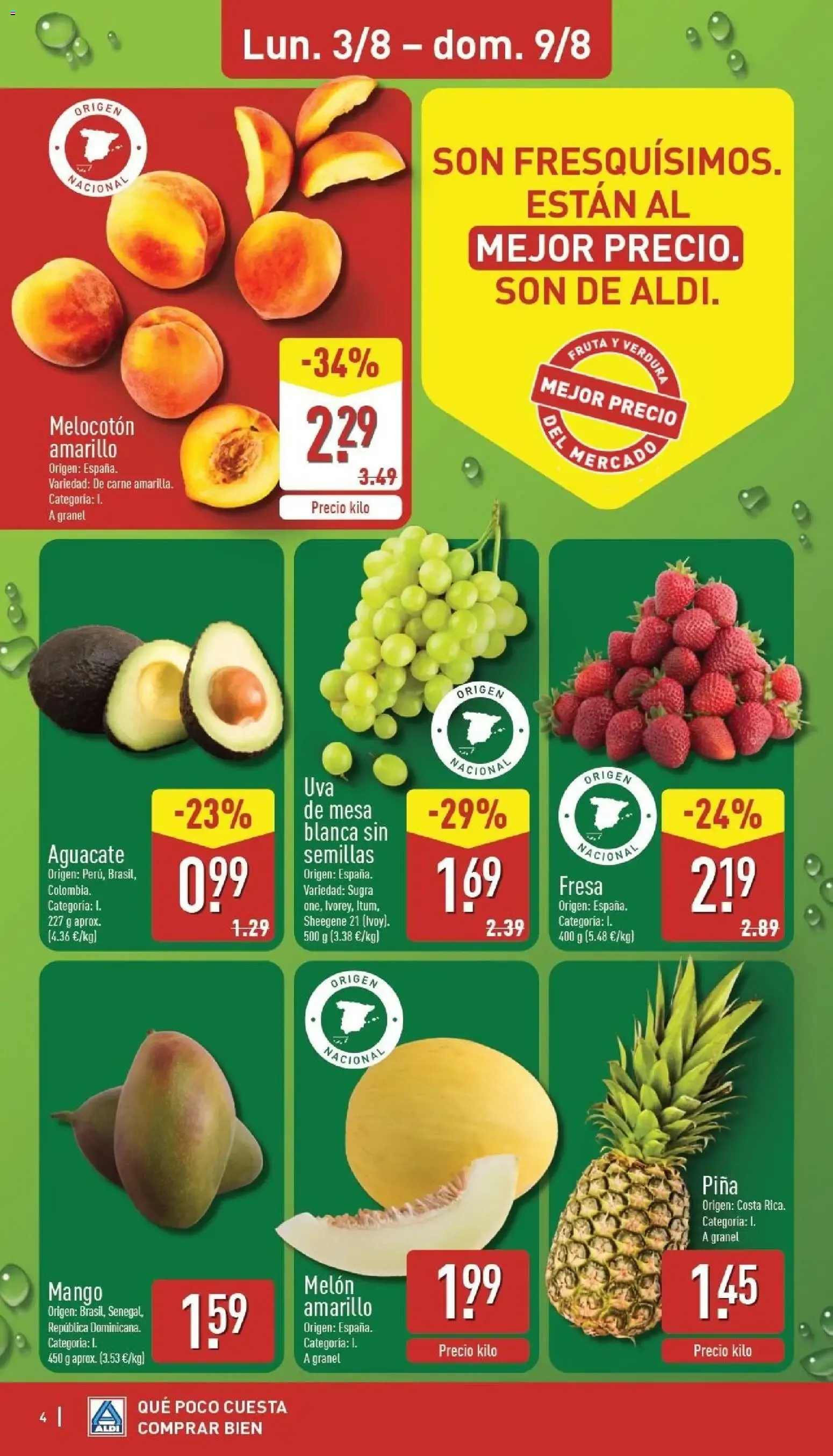Catálogo de Aldi folleto Península del 03/08/2026 | Catálogo 3 de agosto al 9 de agosto 2026 - Página 4