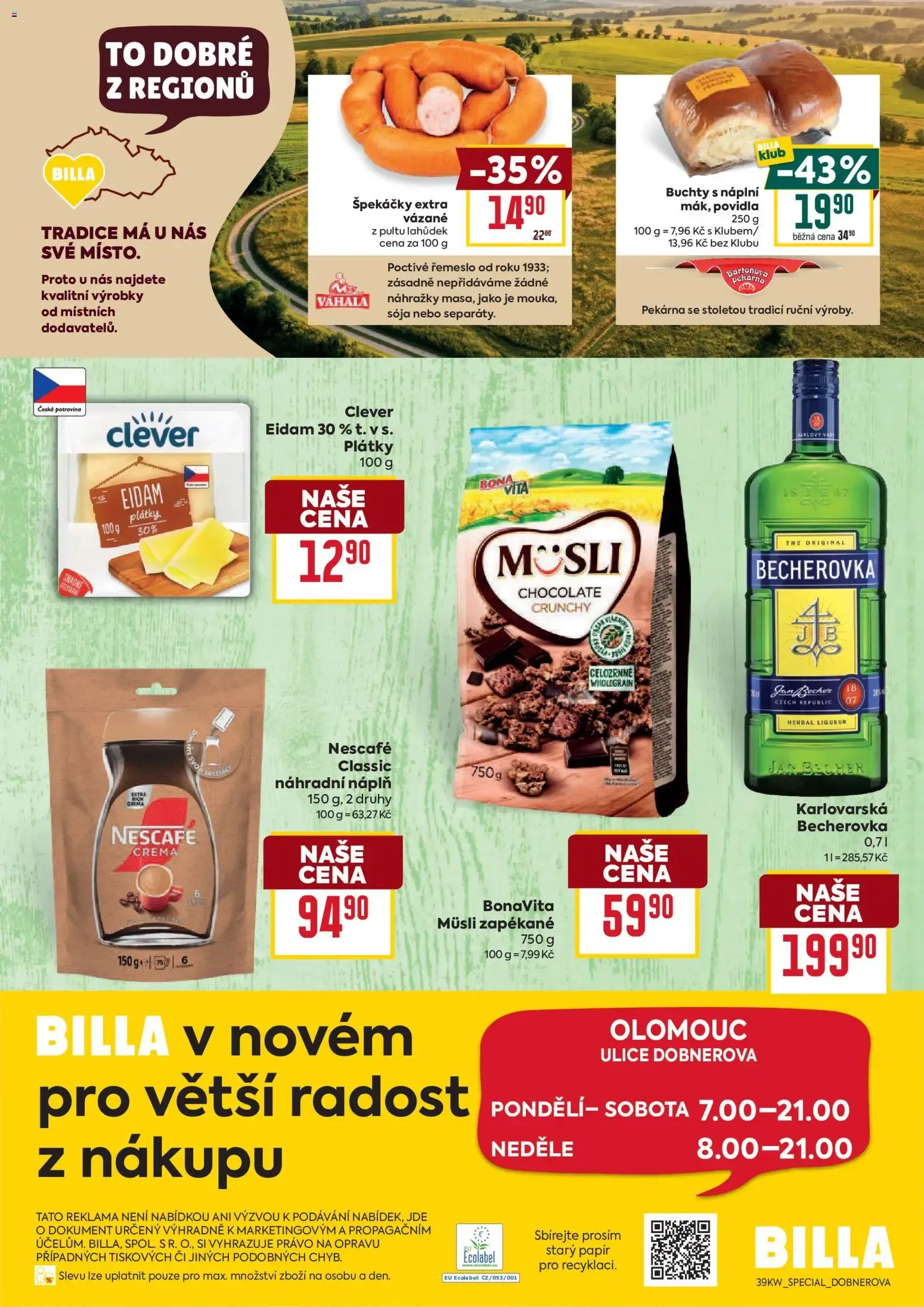 BILLA Dobnerova - Inauguración y ofertas - 23. září 29. září 2026 - Page 2