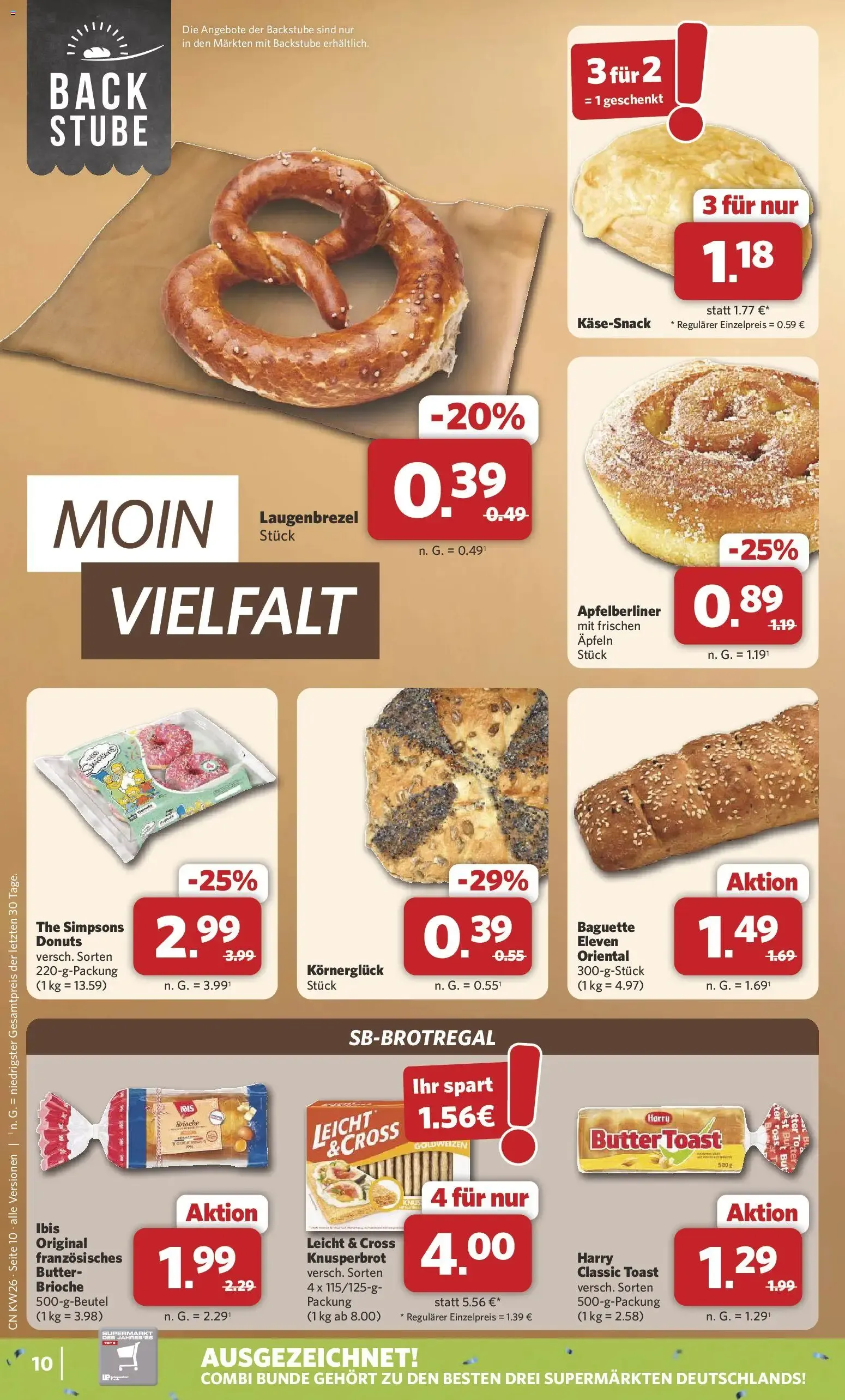 Combi Prospekt (ab 22.06.2026) zum Blättern von 22. Juni bis 27. Juni 2026 - Prospekt seite 10